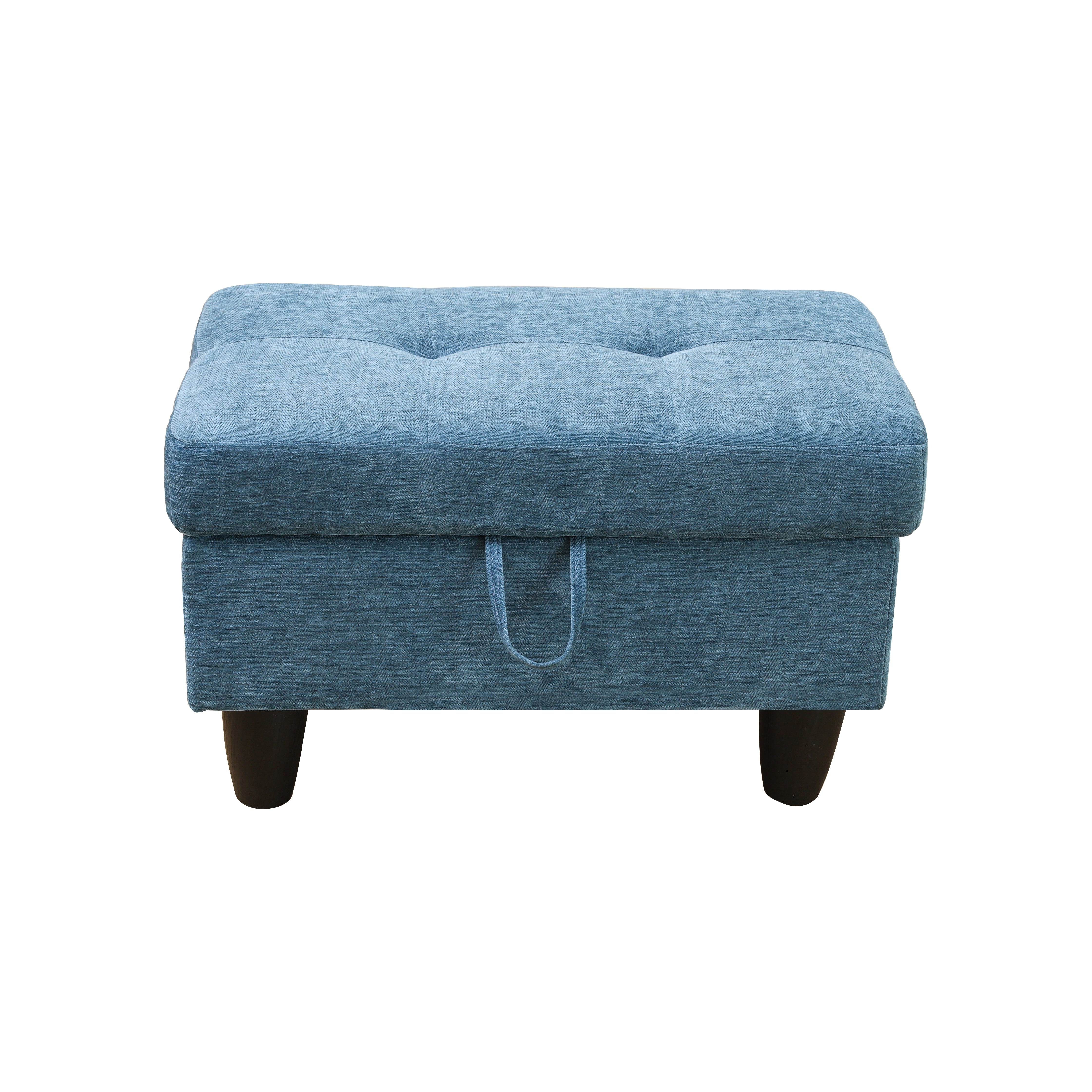 Sofá otomano de franela azul para sala de estar de Ainehome