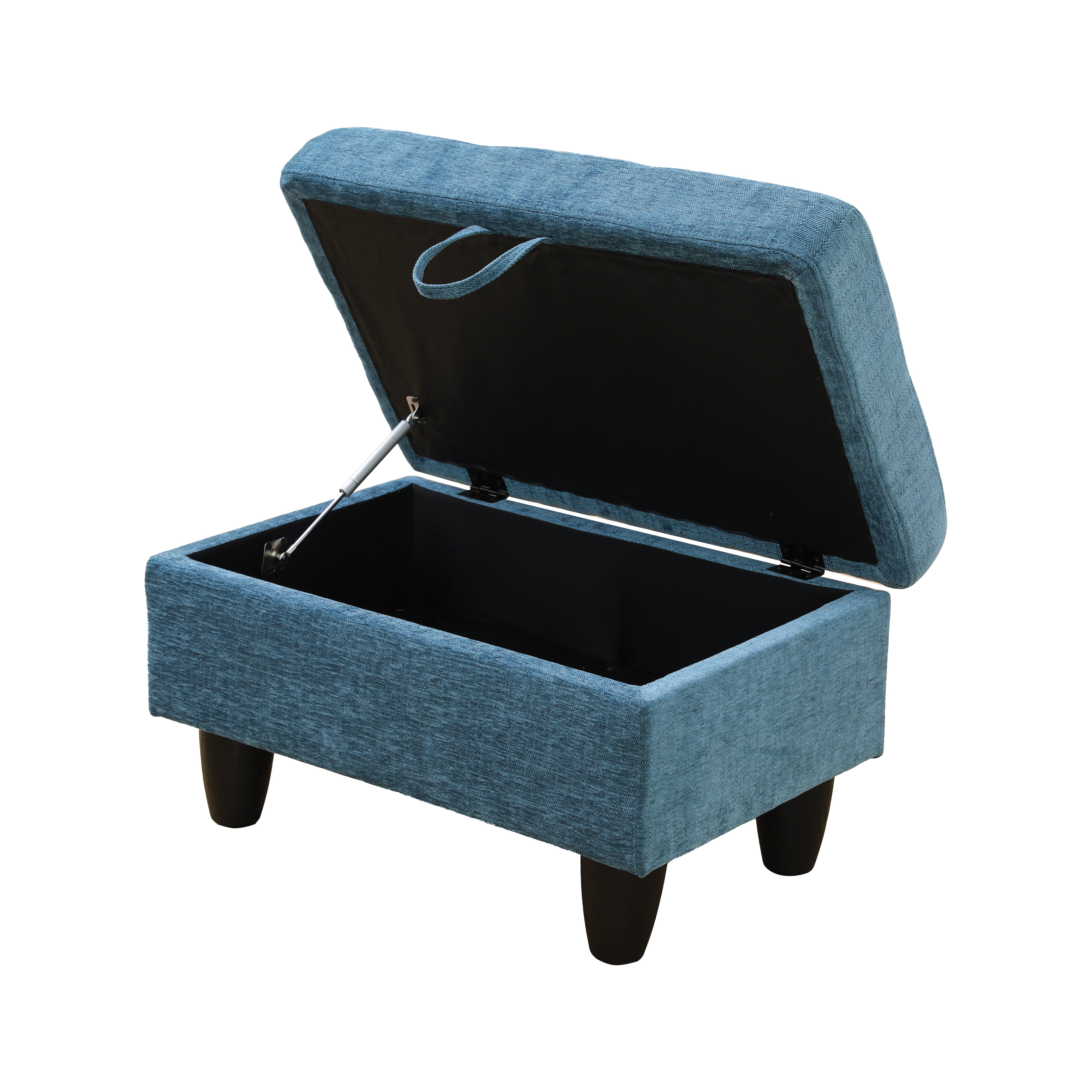 Ainehome Blue Flannel Living Room Sofa Ottoman