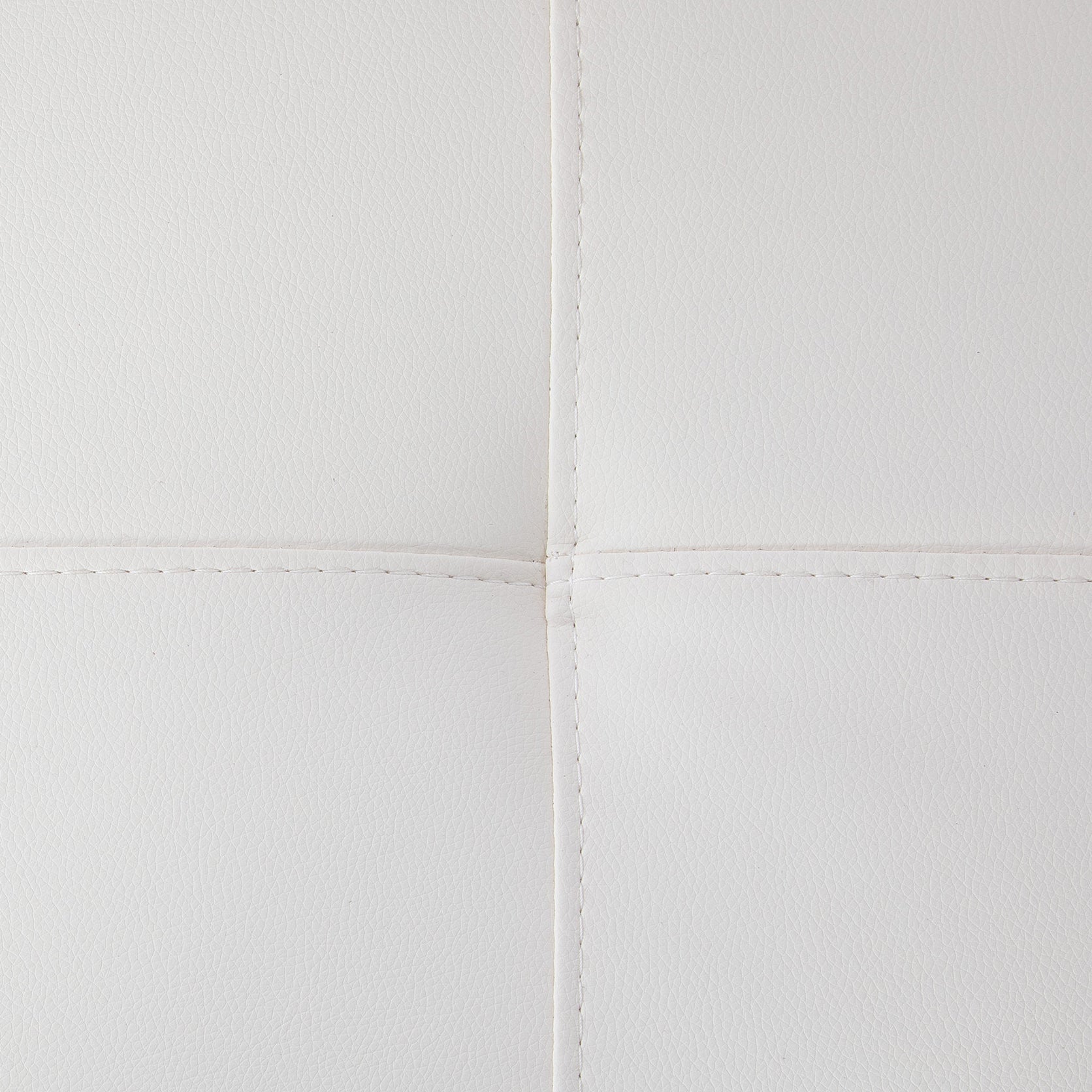 Conjunto de sofá seccional en forma de L de cuero sintético blanco y negro de Ainehome para sala de estar