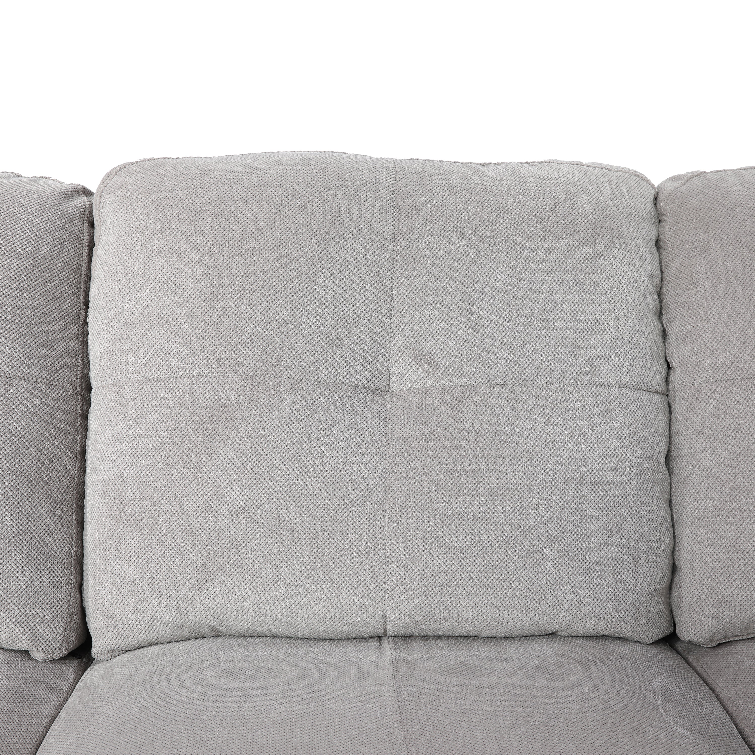 Conjunto de sofá de 3 piezas de pana color blanco roto de Ainehome para sala de estar