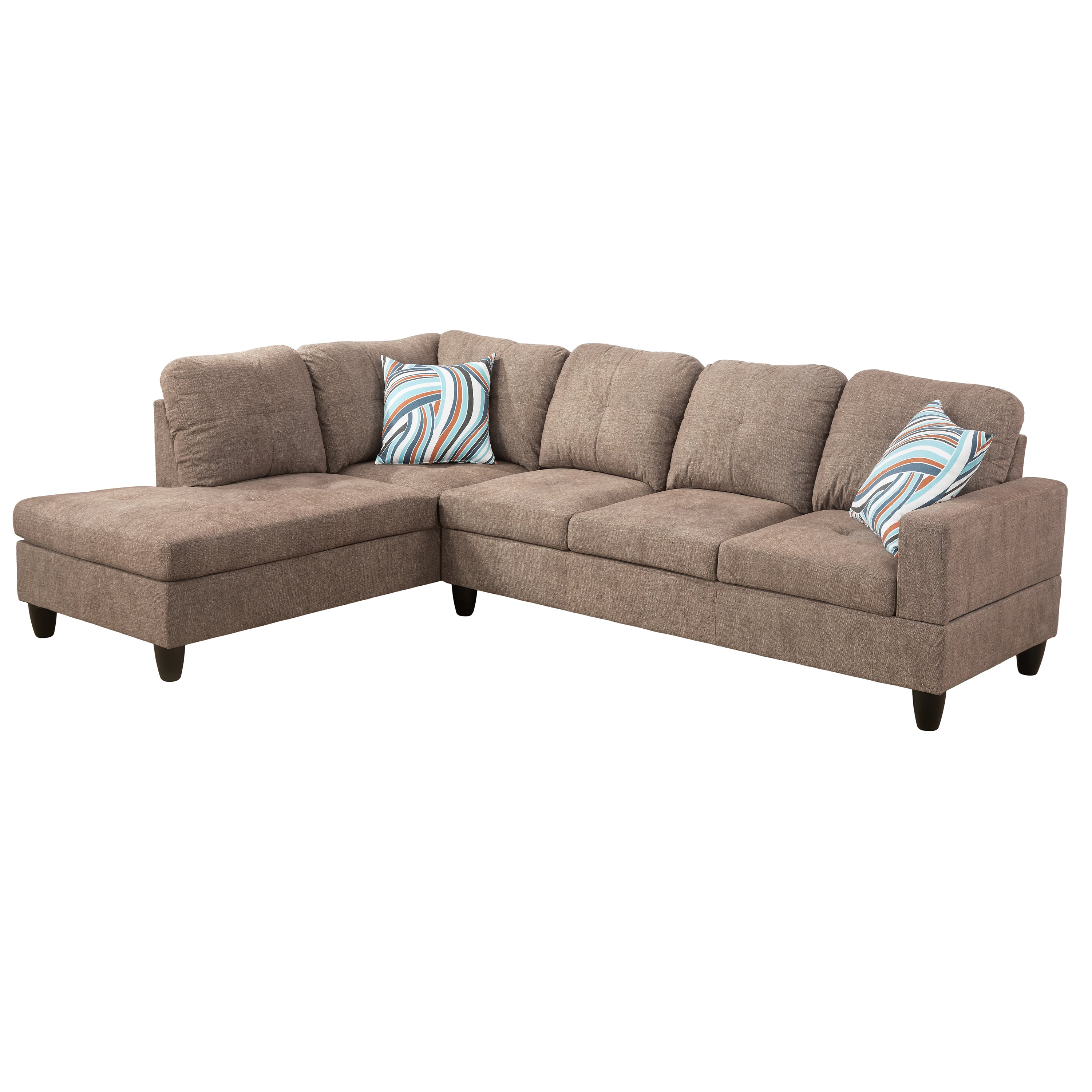Ainehome Cider L-förmiges Flanell-Sofa-Set