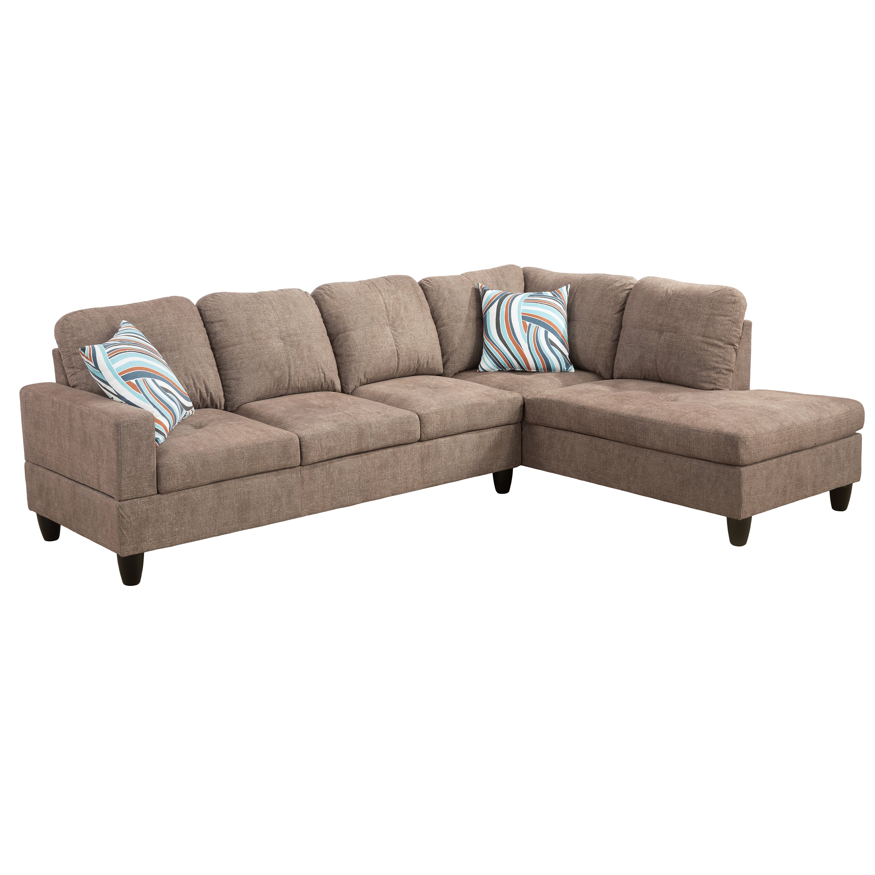 Ainehome Cider L-förmiges Flanell-Sofa-Set