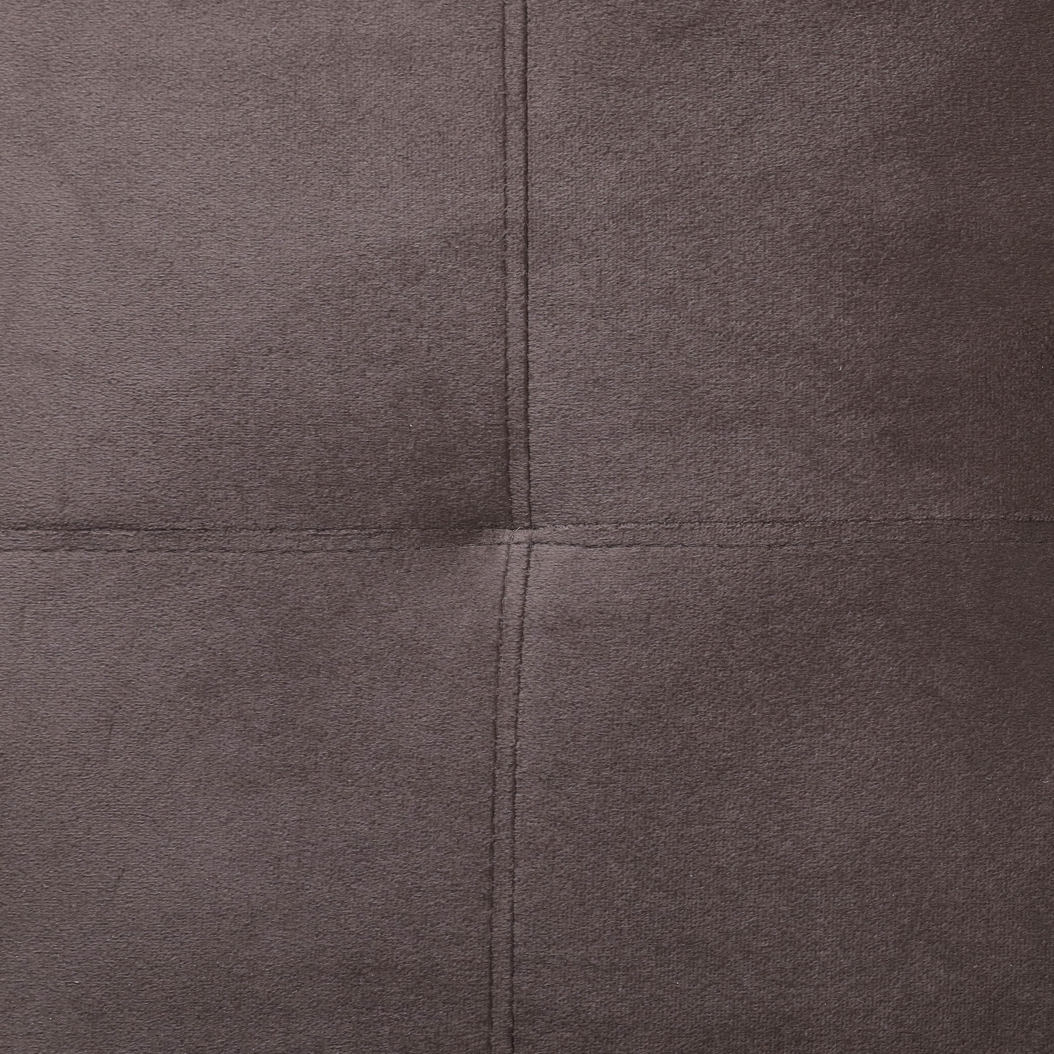 Conjunto de sofá seccional en forma de L de franela marrón oscuro de Ainehome para sala de estar