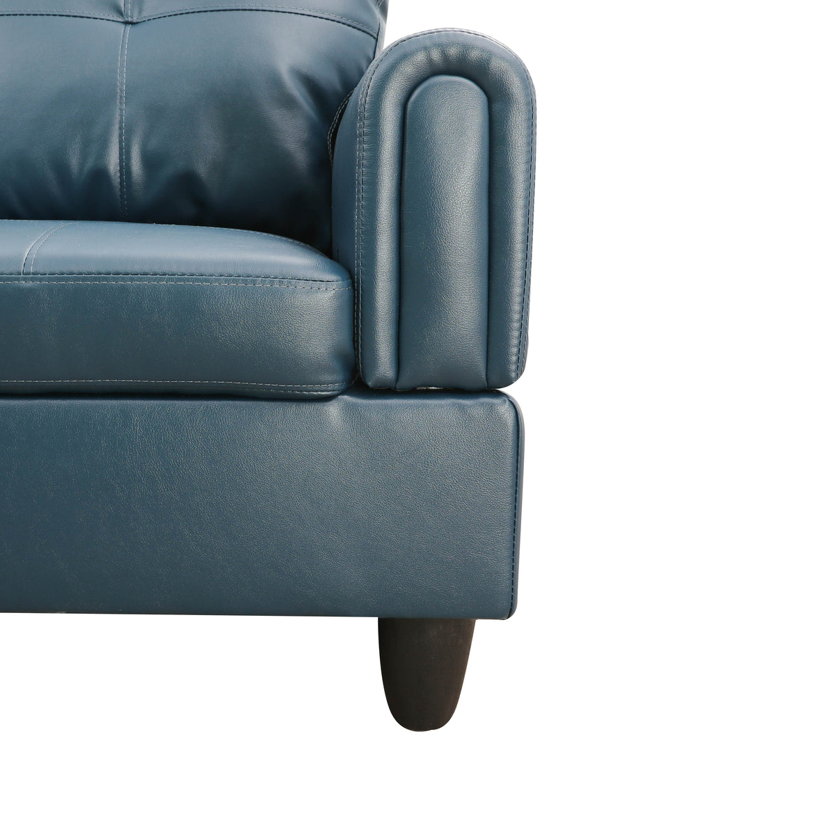 Ainehome Wohnzimmer-Sofagarnitur aus Denim-Kunstleder