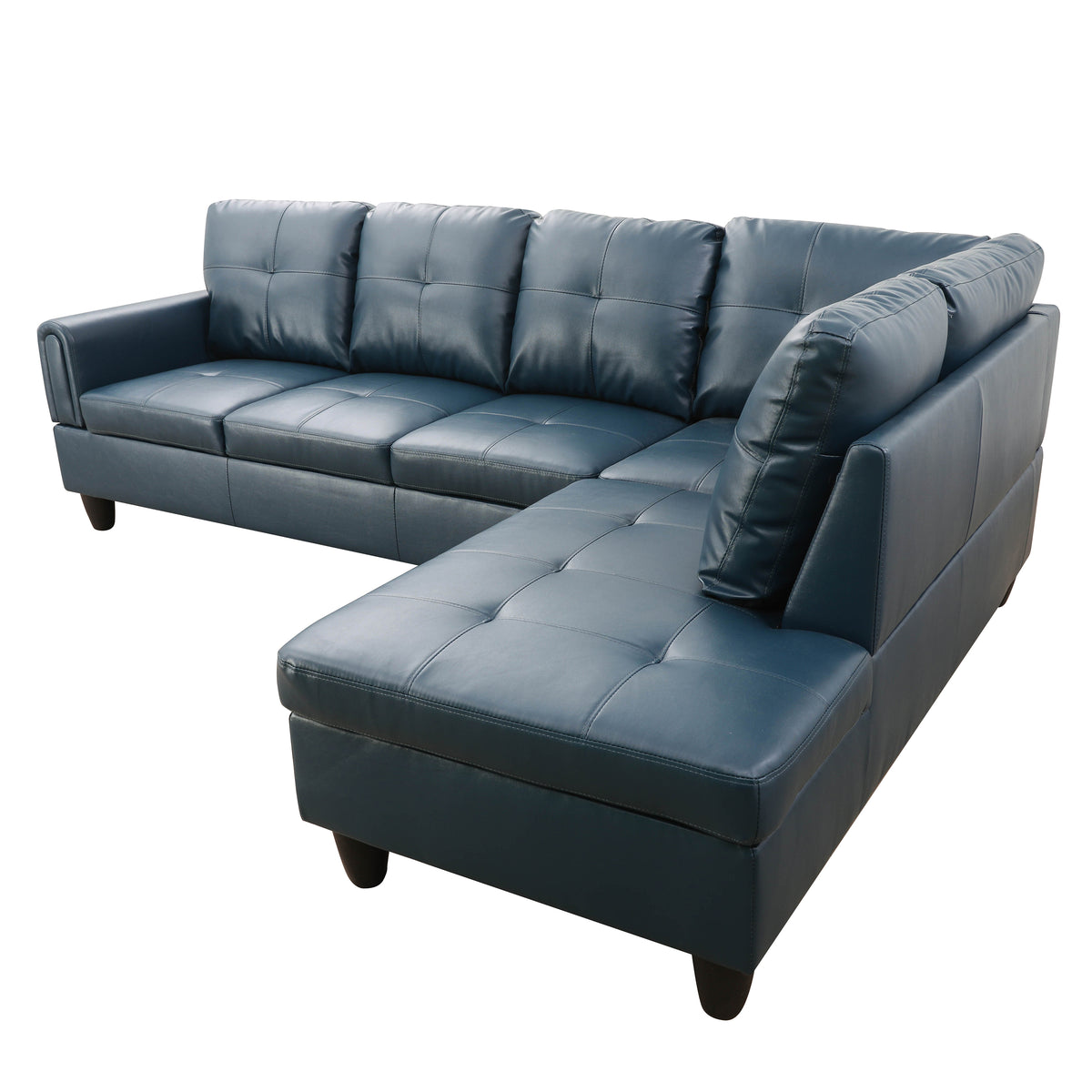 Ainehome Wohnzimmer-Sofagarnitur aus Denim-Kunstleder