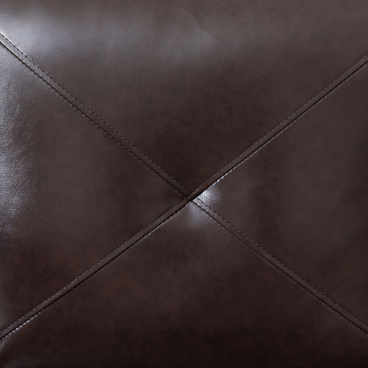 Brown Faux Leather 97-Inch L-Shaped Sectional Sofa - product image 3