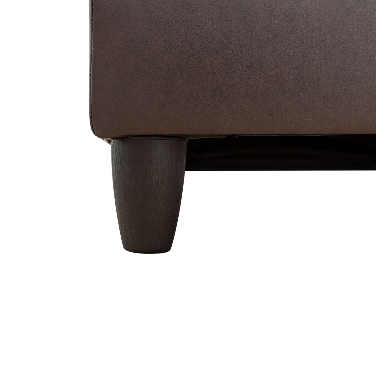 Brown Faux Leather 97-Inch L-Shaped Sectional Sofa - product image 4