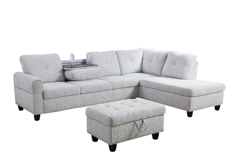 Aainehome L-shape Sofa Set