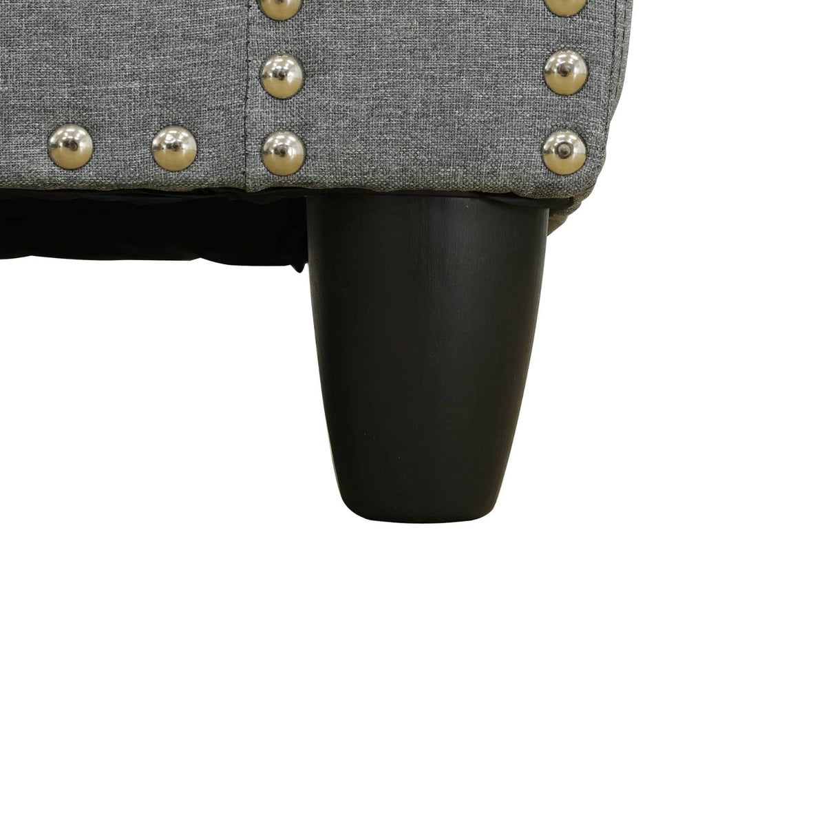 Gray Linen Modular L-Shaped Sectional Sofa with Console - product image 4