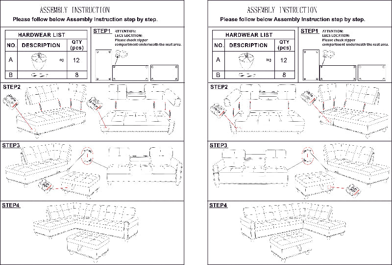 L-shape Sofa Set