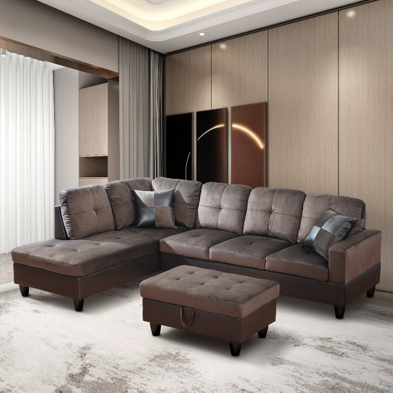 Aainehome L-shape Sofa Set