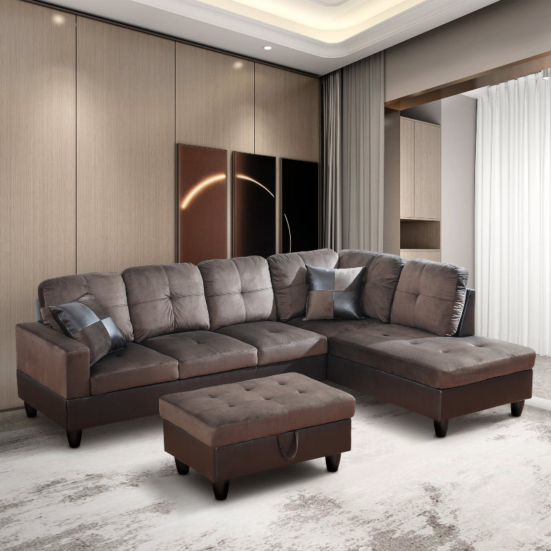 Aainehome L-shape Sofa Set