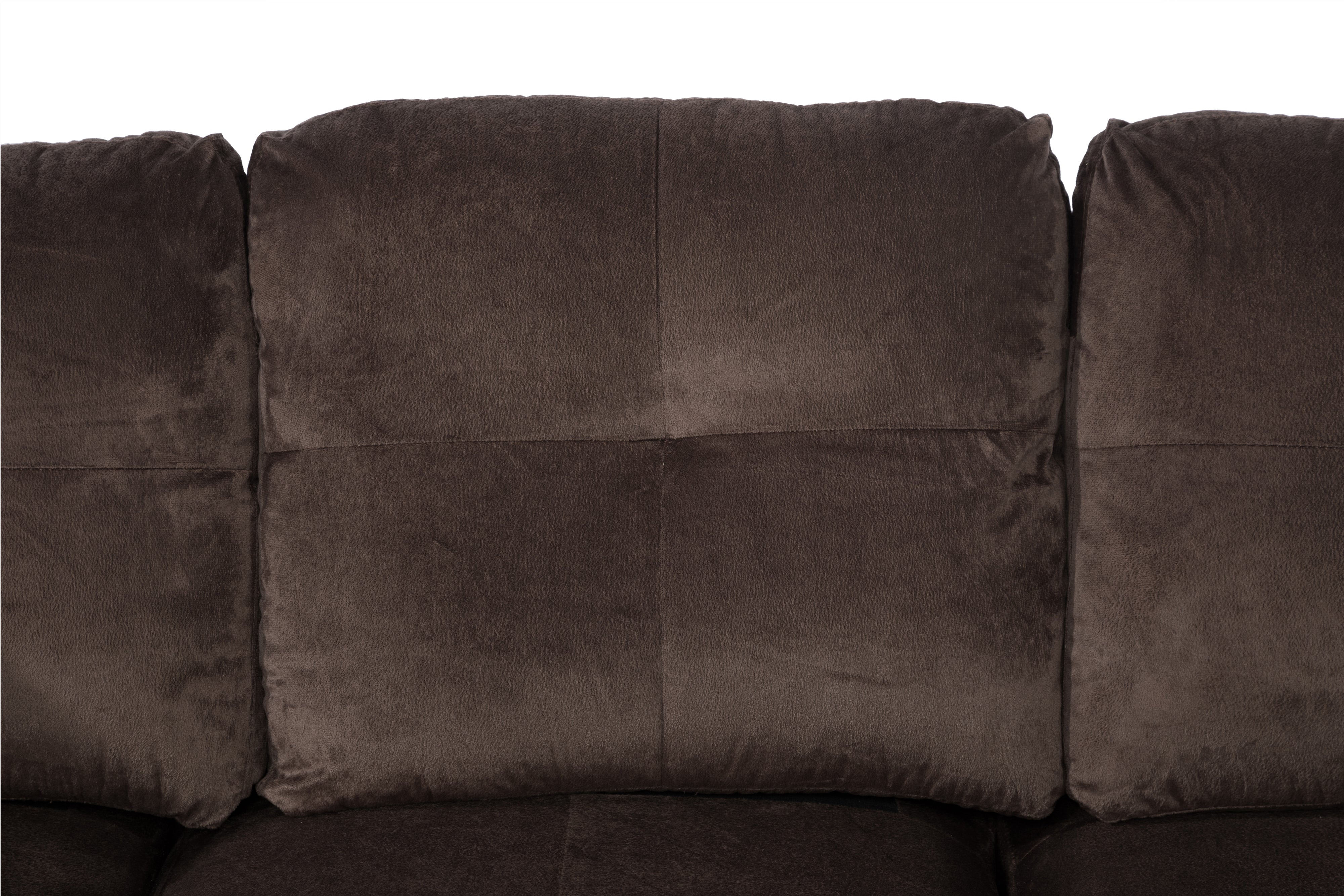 AInehome L-förmiges Sofa-Set für das Wohnzimmer, braun, fusselfrei