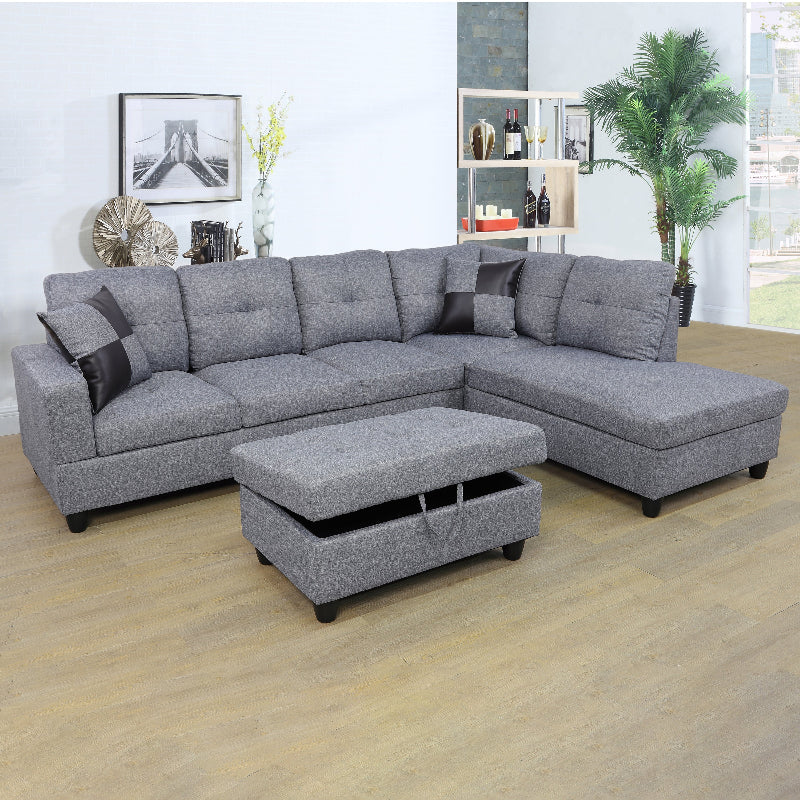 Aainehome L-shape Sofa Set