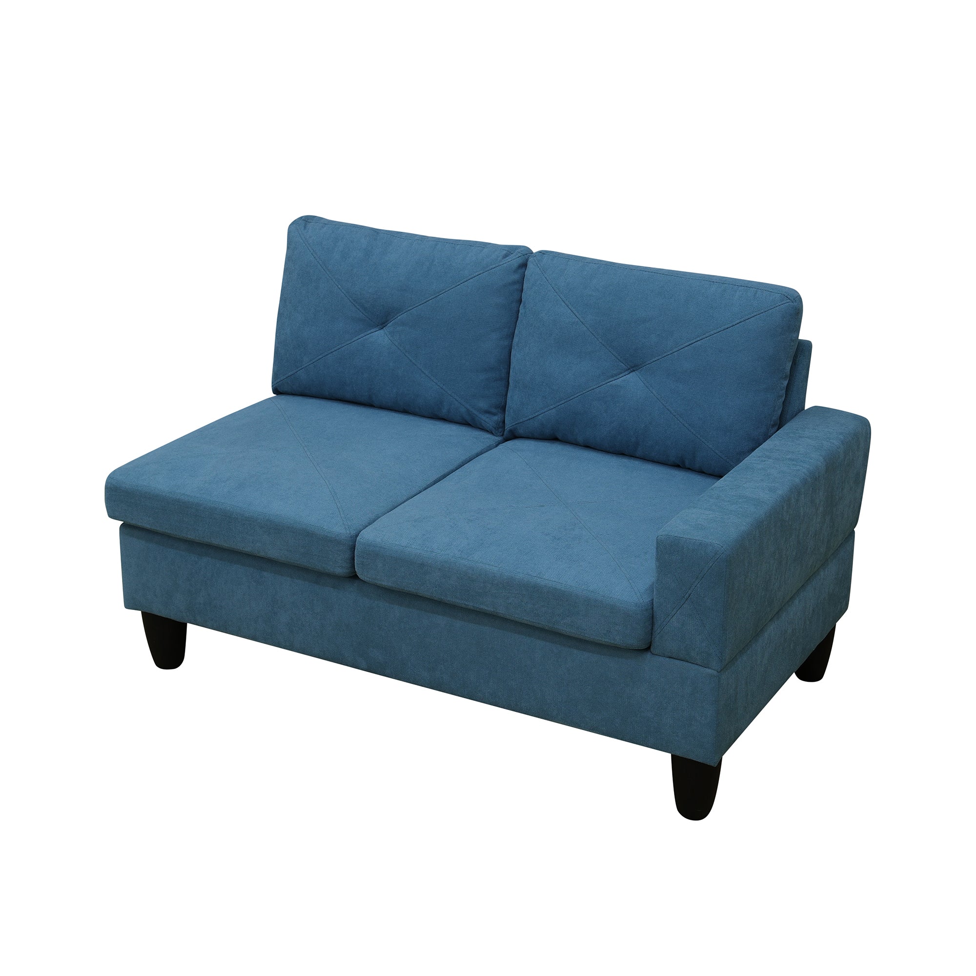 Ainehome Lake Blue Calico 4-Piece Couch Living Room Sofa Set