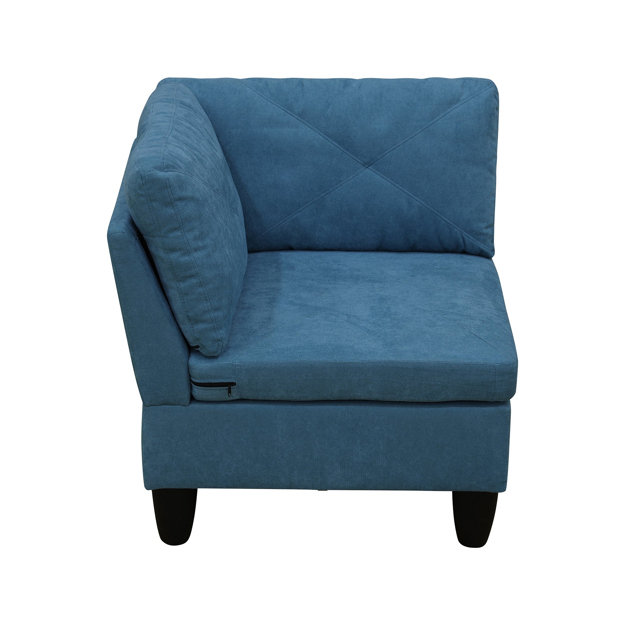 Ainehome Lake Blue Calico 4-Piece Couch Living Room Sofa Set