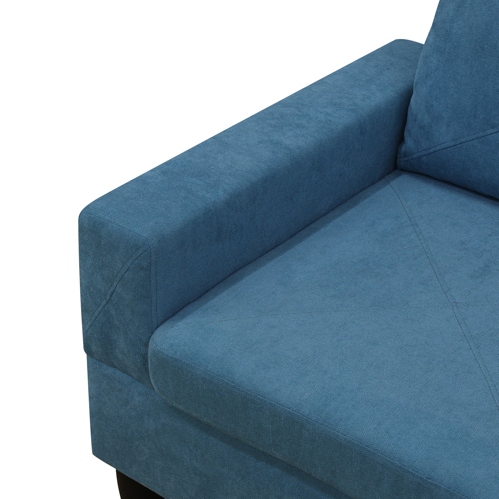 Ainehome Lake Blue Calico 4-Piece Couch Living Room Sofa Set