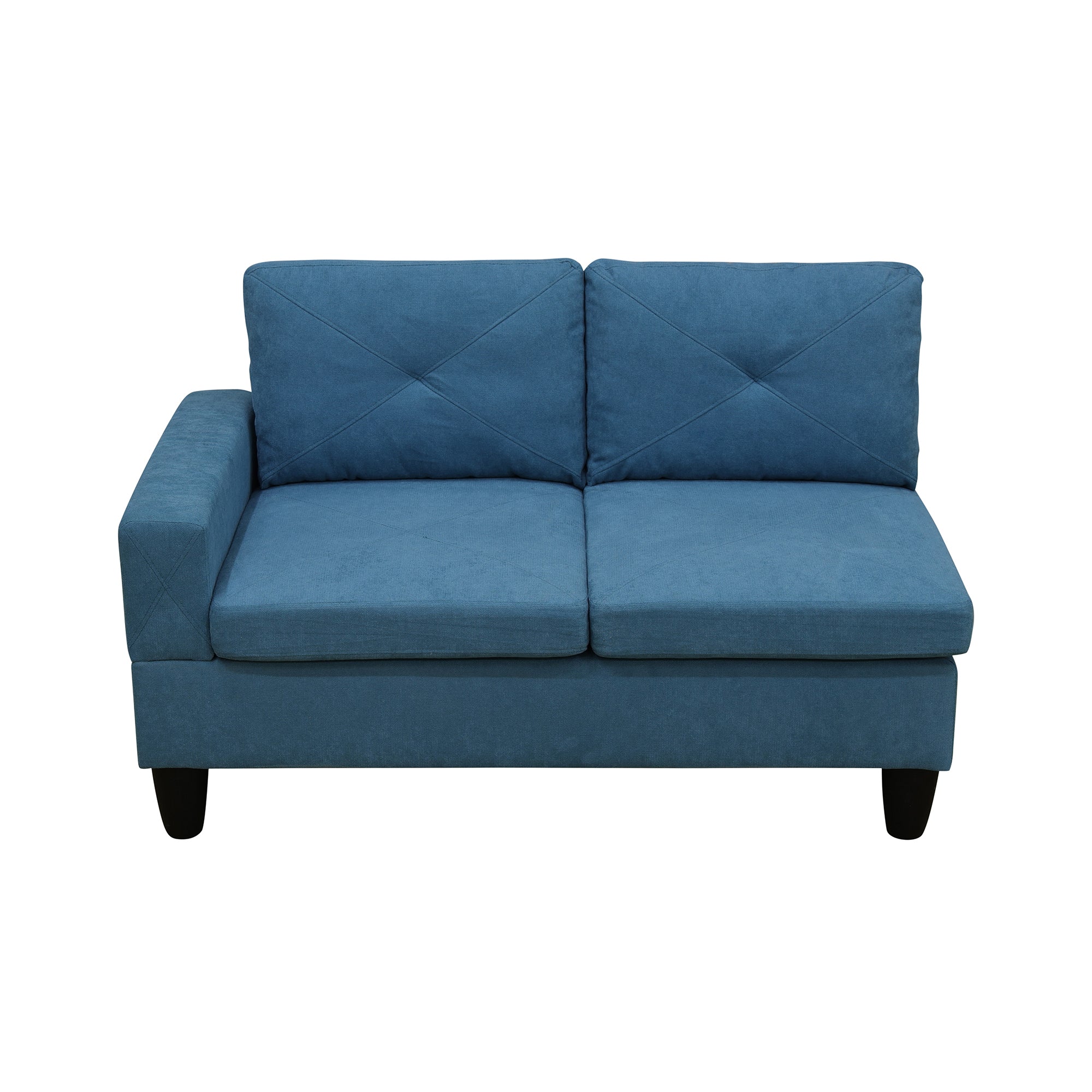Ainehome Lake Blue Calico 4-Piece Couch Living Room Sofa Set