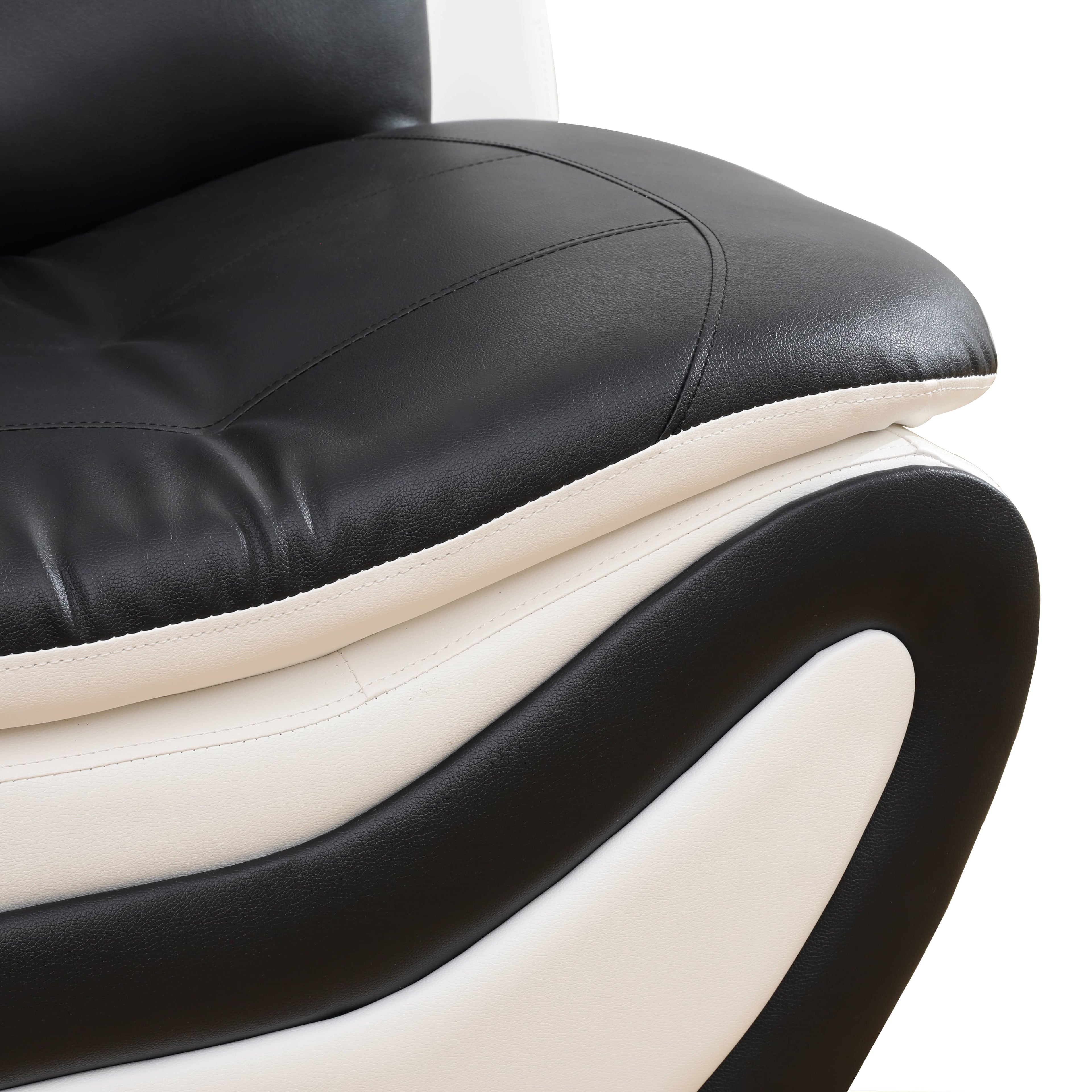 Aainehome  Faux leather 3-Piece Couch Living Room Sofa SetFolLiving Room, Tufted Sectional Couch UpholsteredSofa,Loveseat And Chair, Furniture Sets For LivingRoom,Apartment,Office