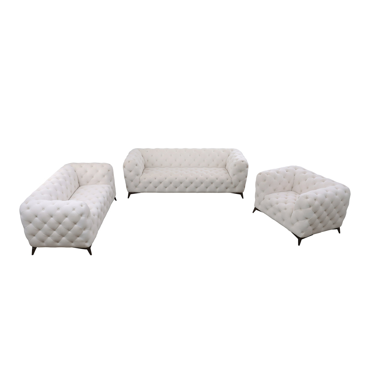 Aainehome Flannel 3-Piece Living Room High-end Sofa Set