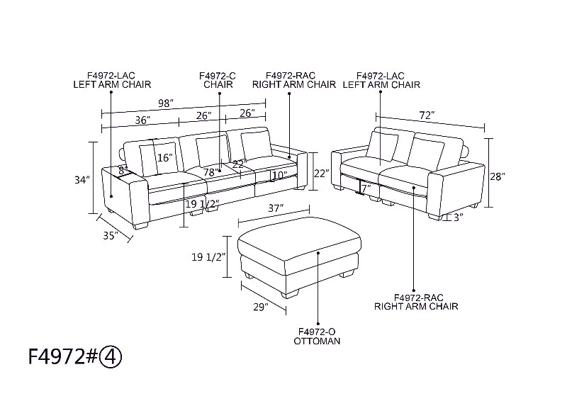 Aainehome Sofa Set