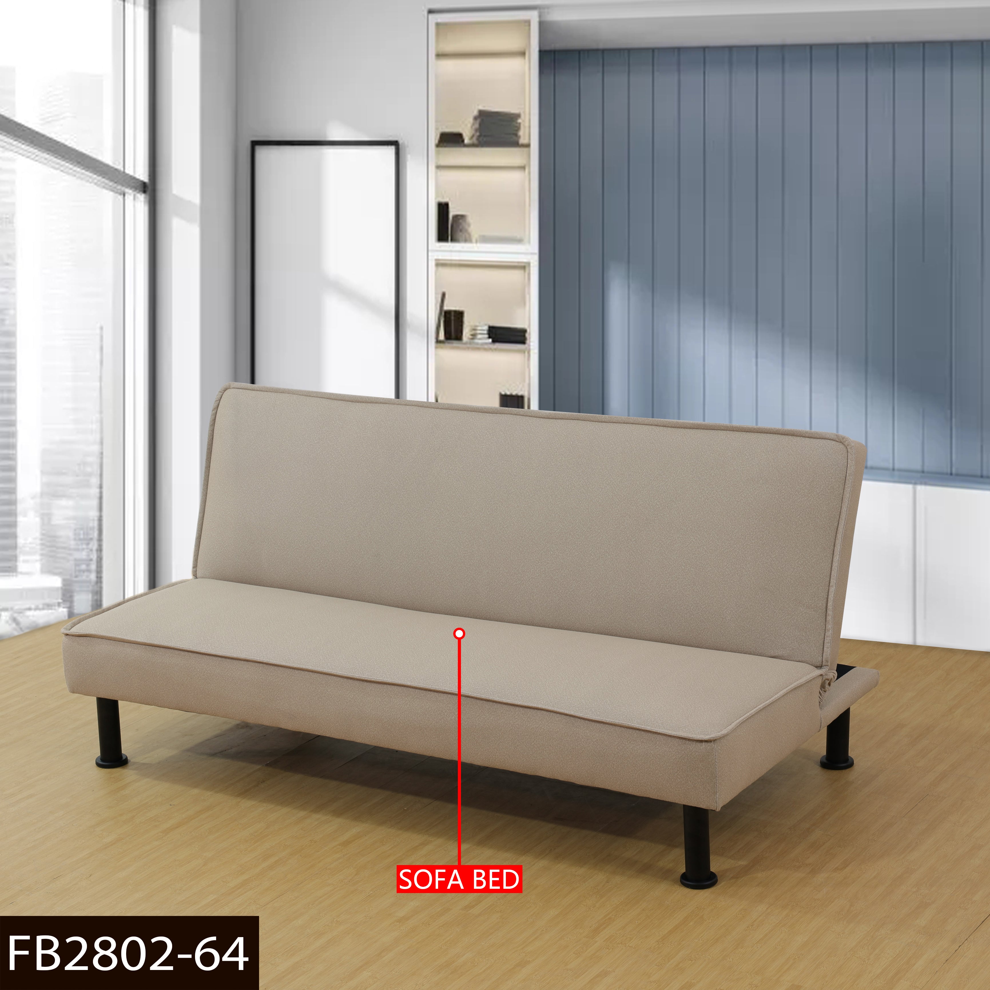 Ainehome Khaki Flanell Schlafsofa