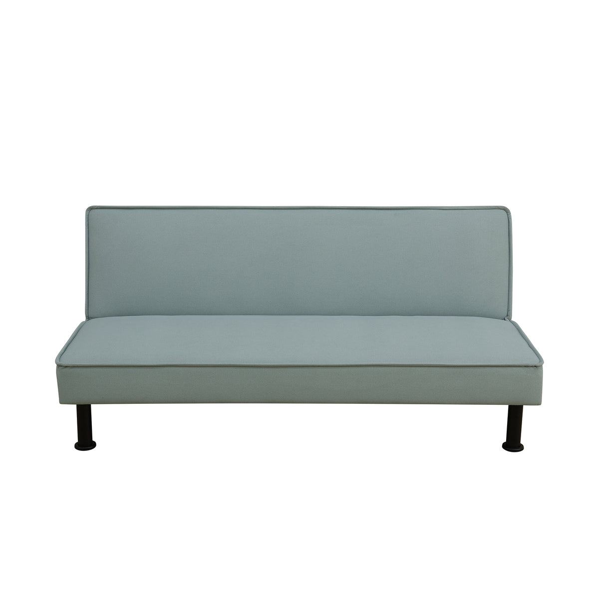 Lake Green Flannel 64-Inch Convertible Sofa Bed