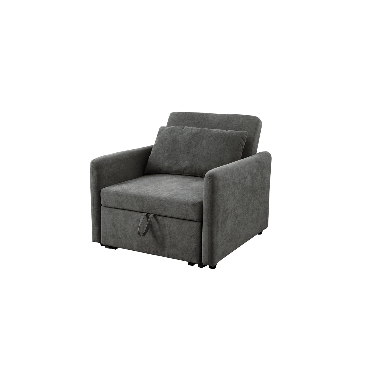 Ainehome Umwandelbares Einsitzer-Schlafsofa, Dunkelgrau, Lint