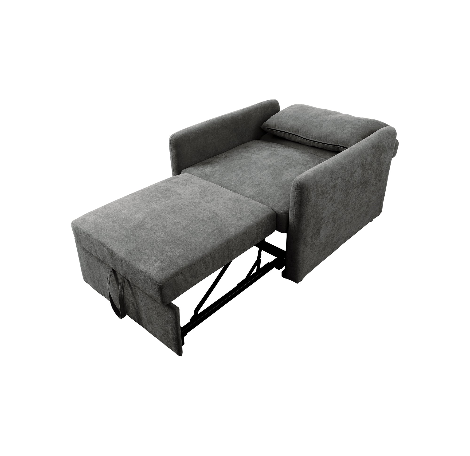 Ainehome Umwandelbares Einsitzer-Schlafsofa, Dunkelgrau, Lint