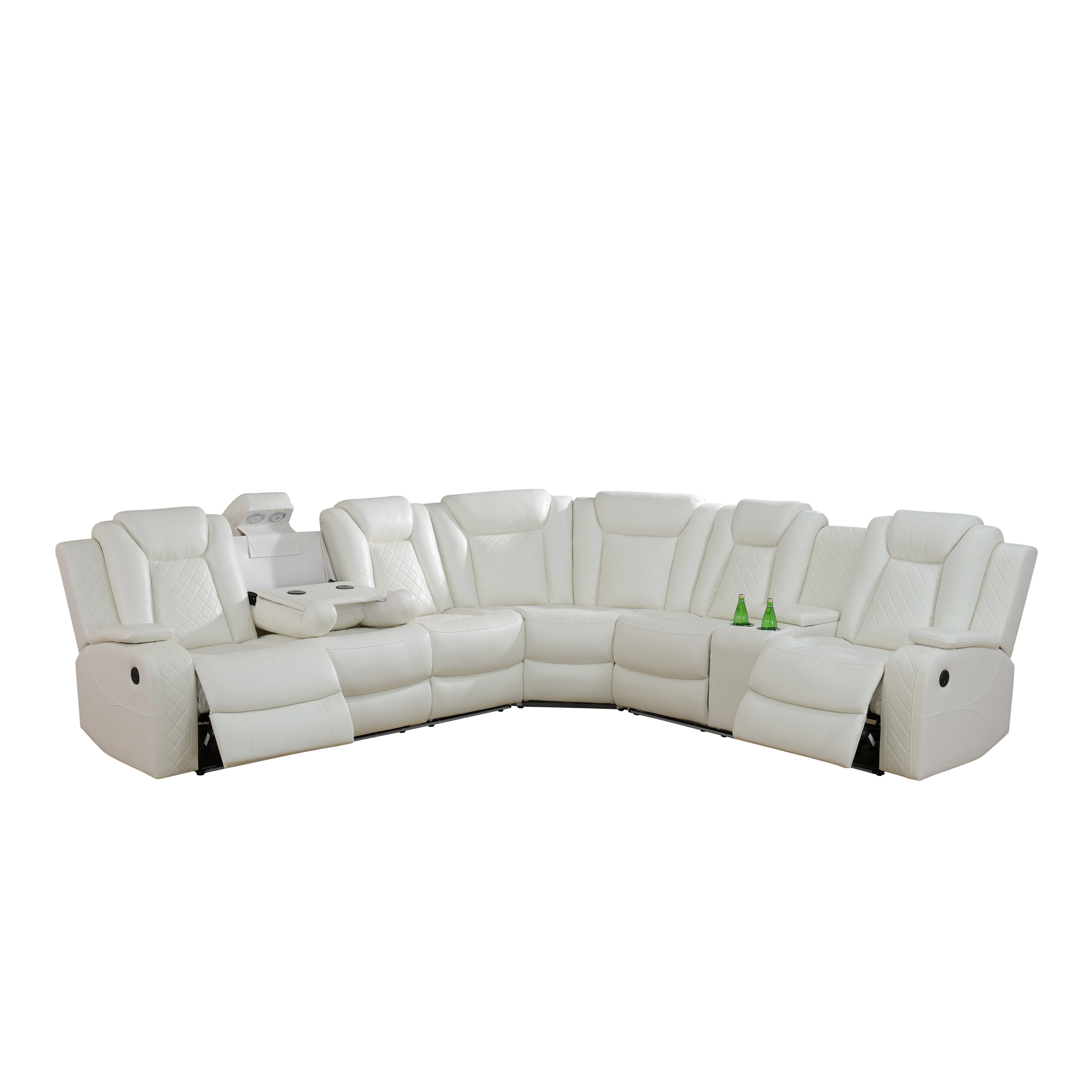 Breathable Leather Living Room 3-Piece Sofa Set