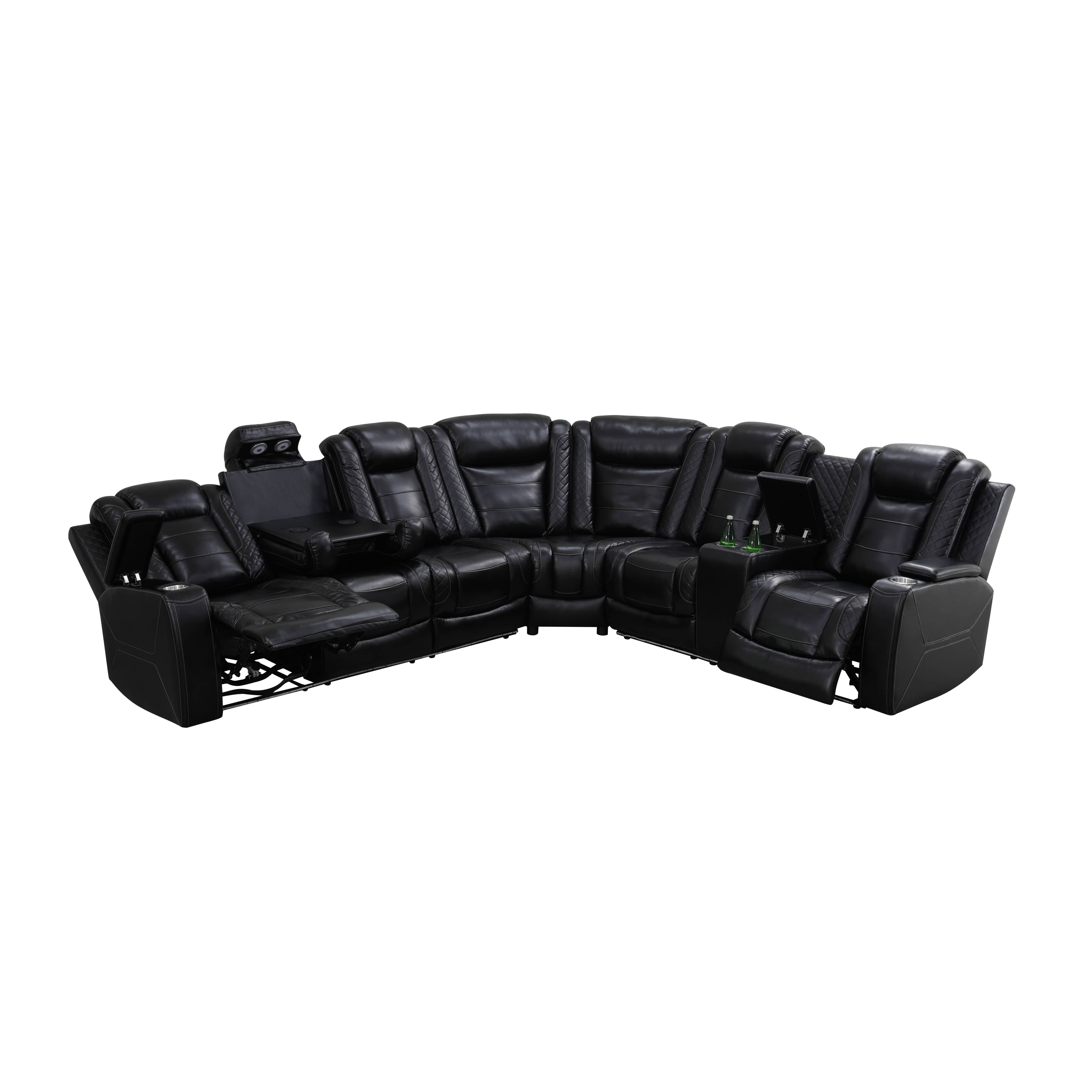 Breathable Leather Living Room 3-Piece Sofa Set