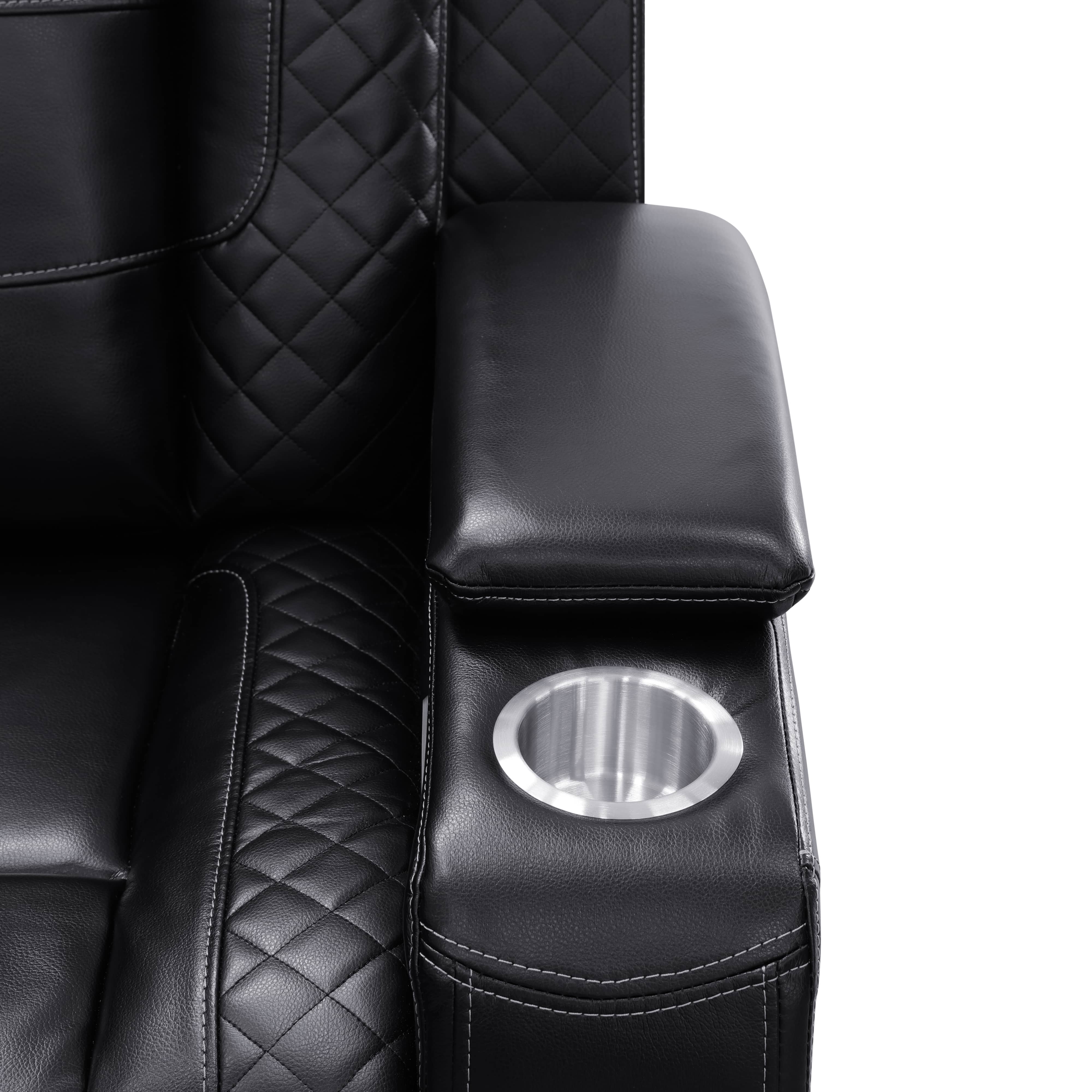 Breathable Leather Living Room 3-Piece Sofa Set