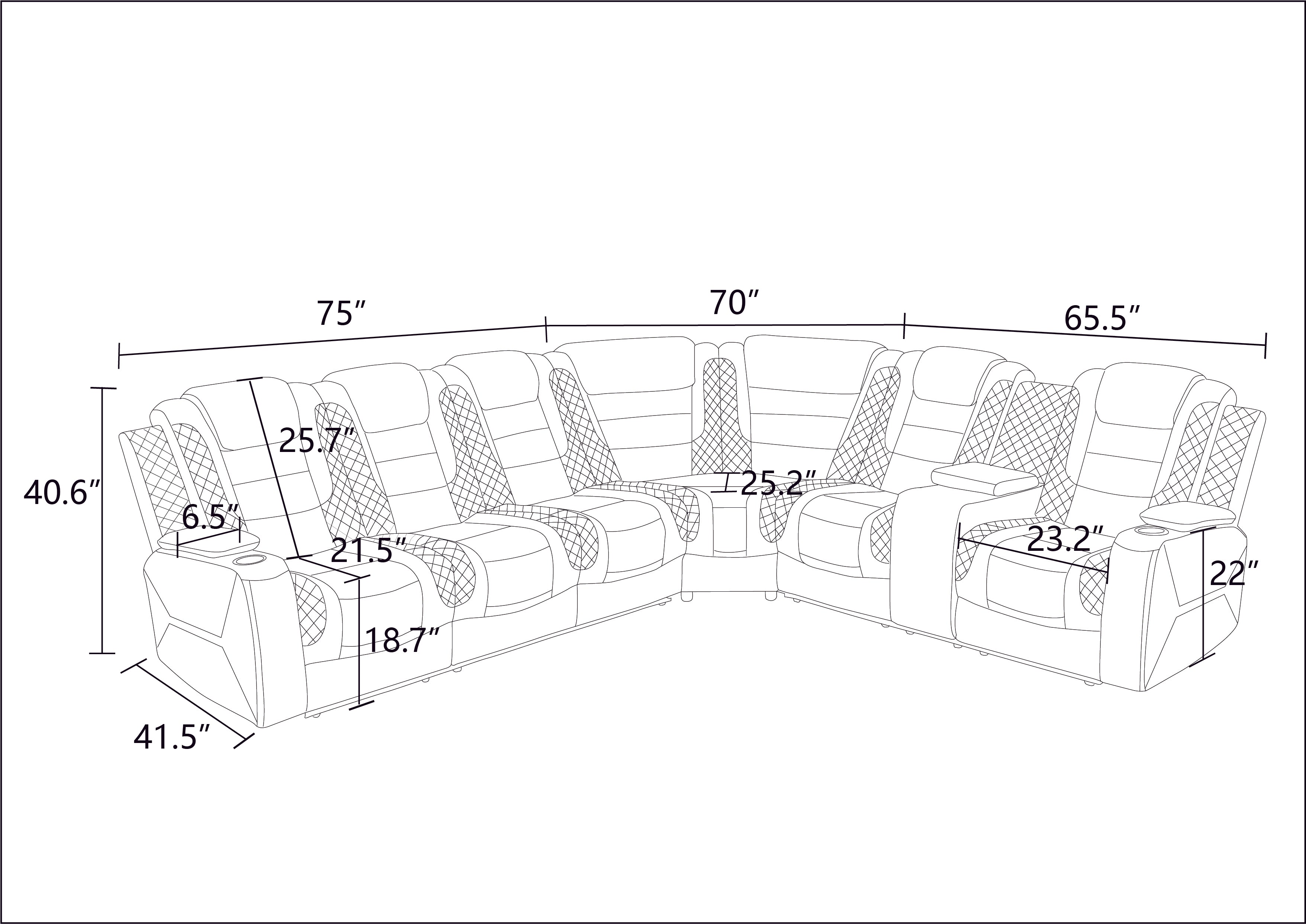 Breathable Leather Living Room 3-Piece Sofa Set