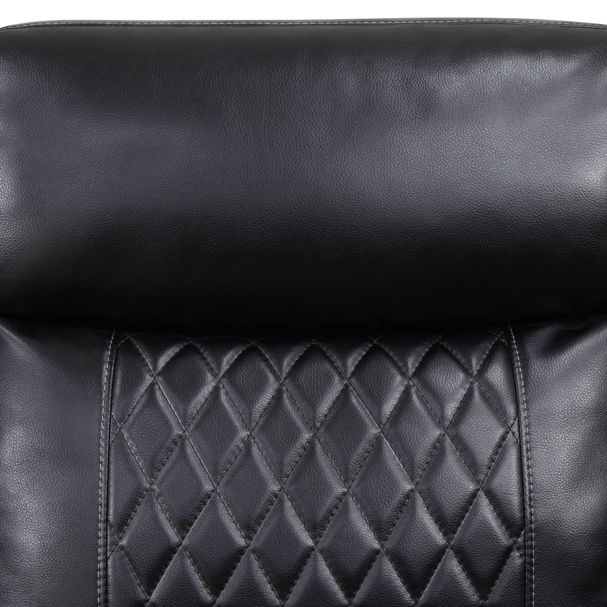Dark Semi-PU Leather Power Reclining Sofa Set - product image 6