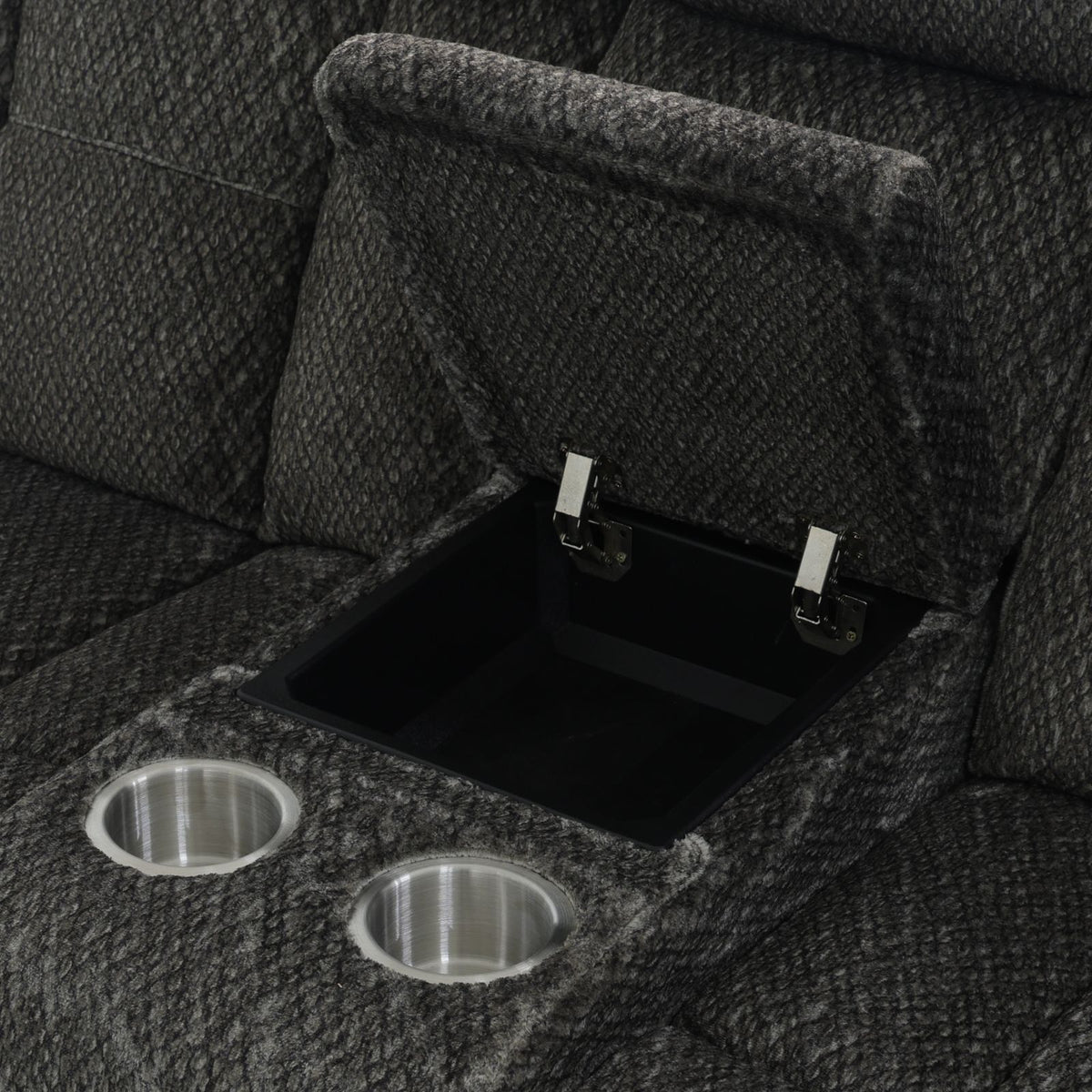 Gray Cashmere Fleece Power Reclining 3-Piece Sofa Set - product image 3