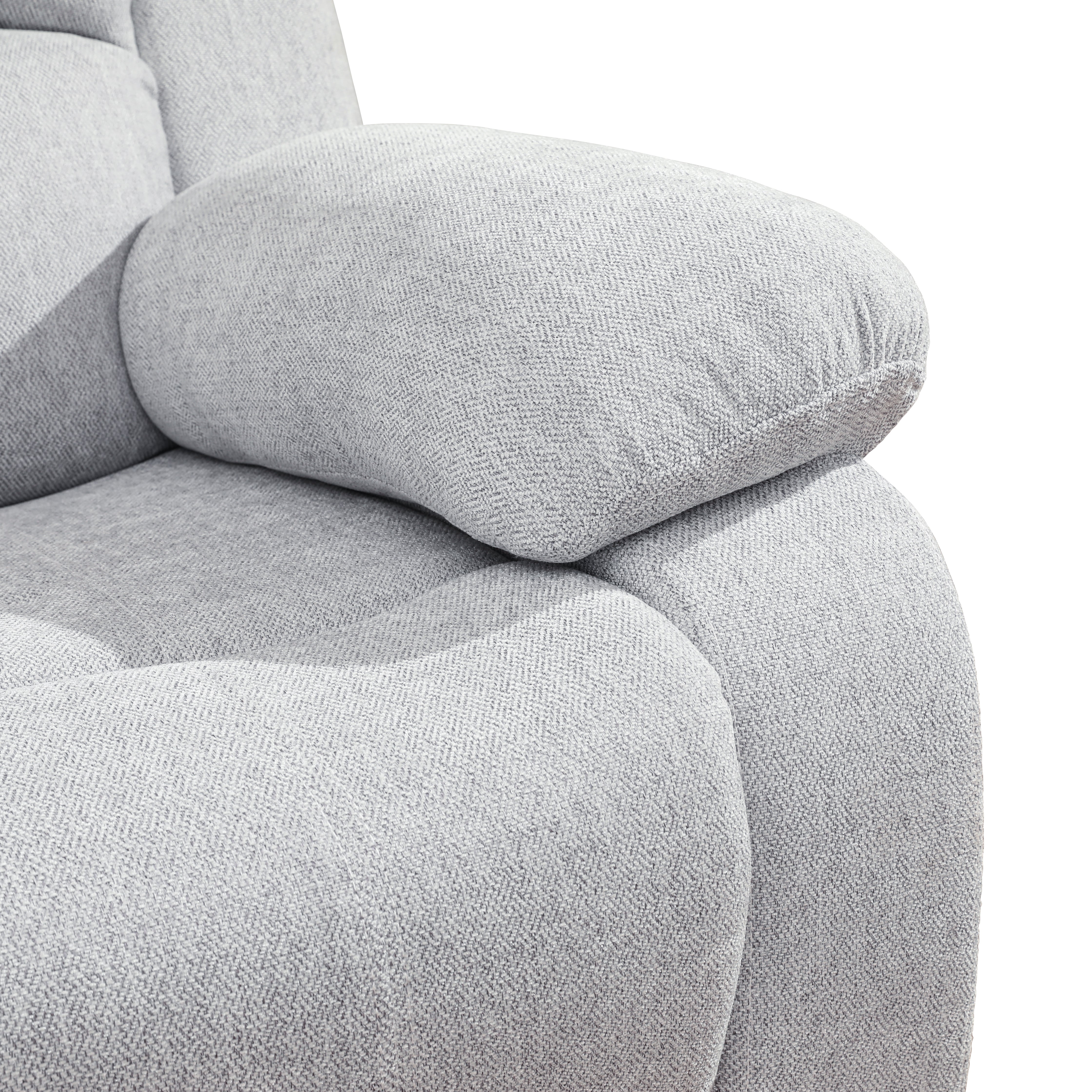 Ainehome Grey/White Linen Unit Sofa Living Room Sofa