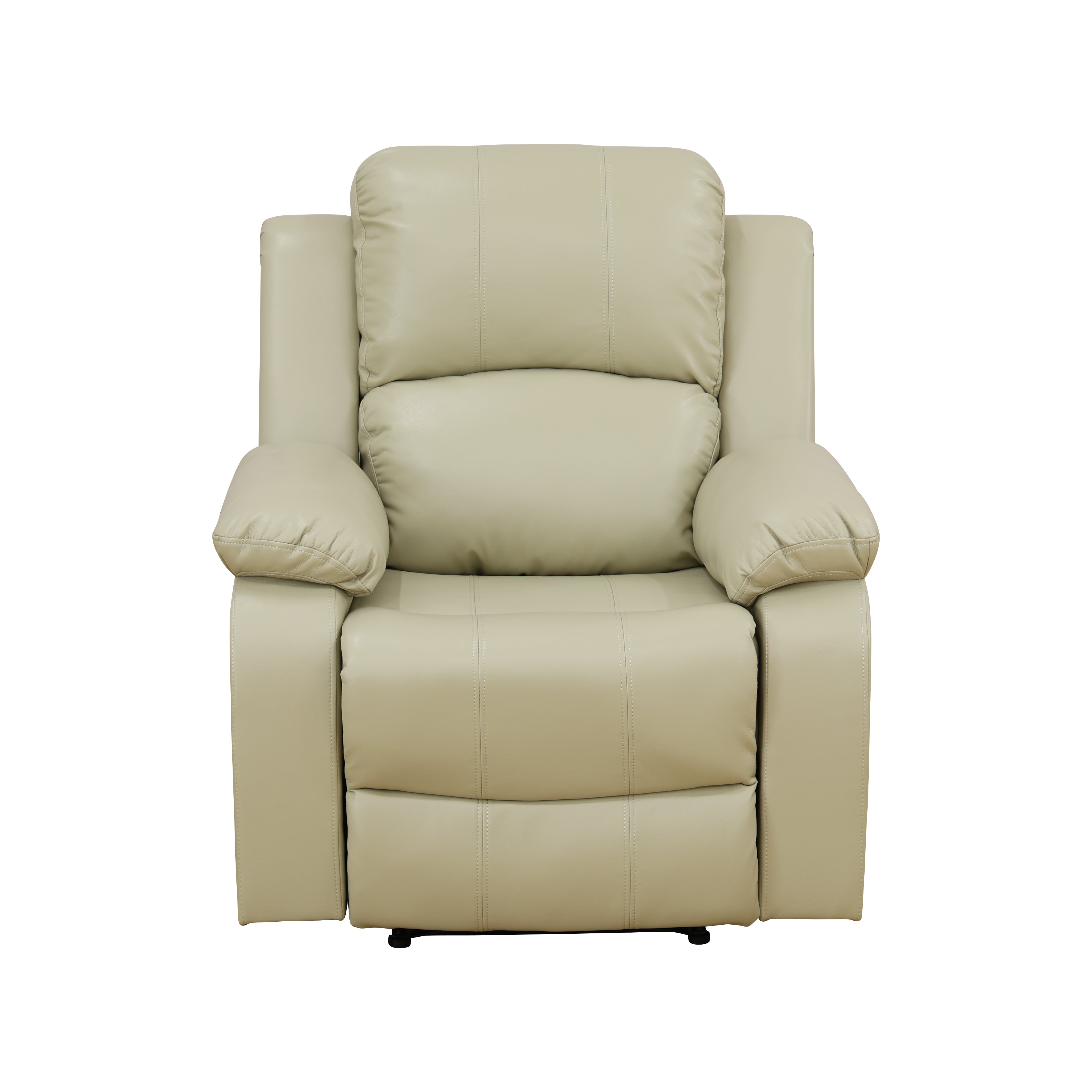 Ainehome Beige Recycled Leather Unit Sofa Living Room Sofa