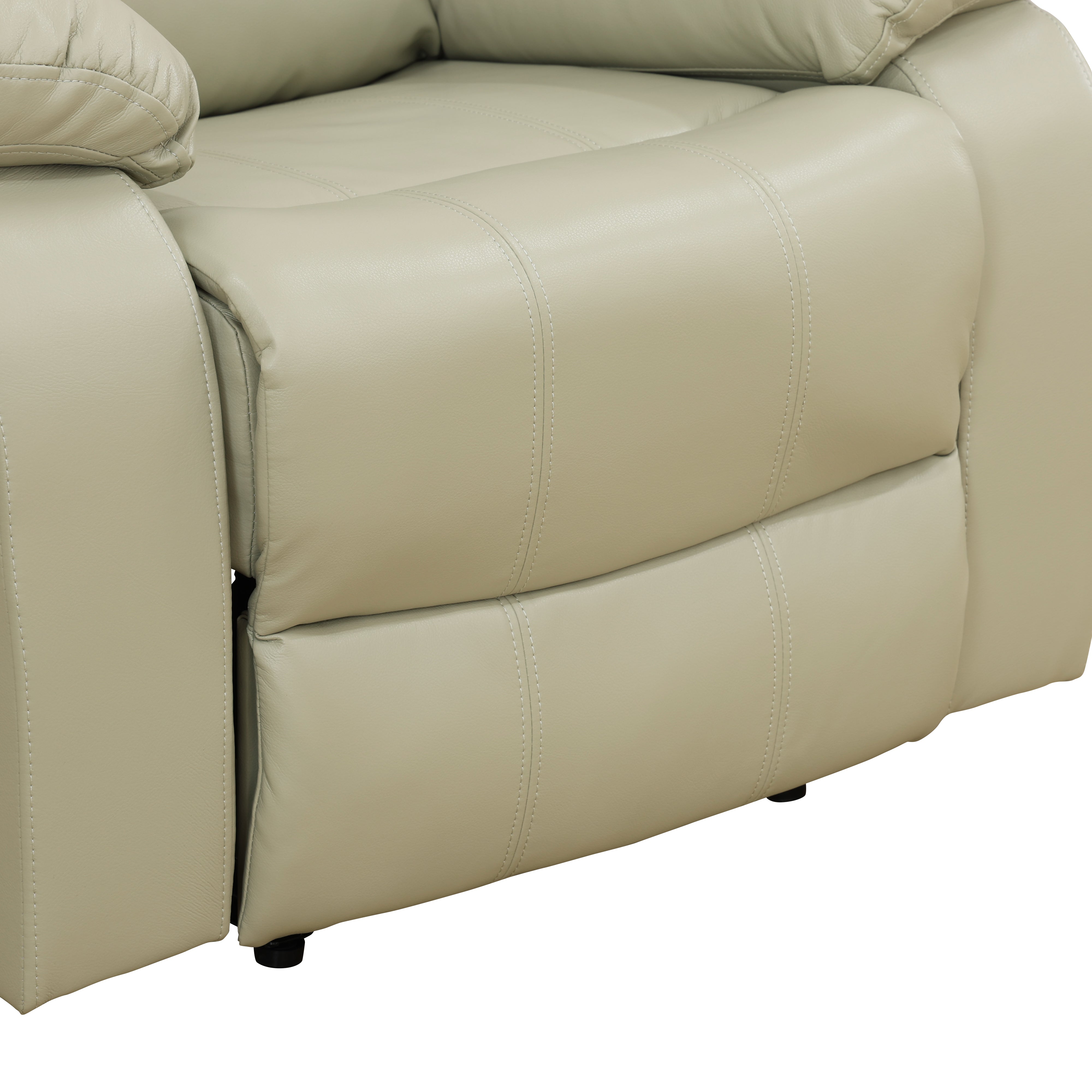 Ainehome Beige Recycled Leather Unit Sofa Living Room Sofa