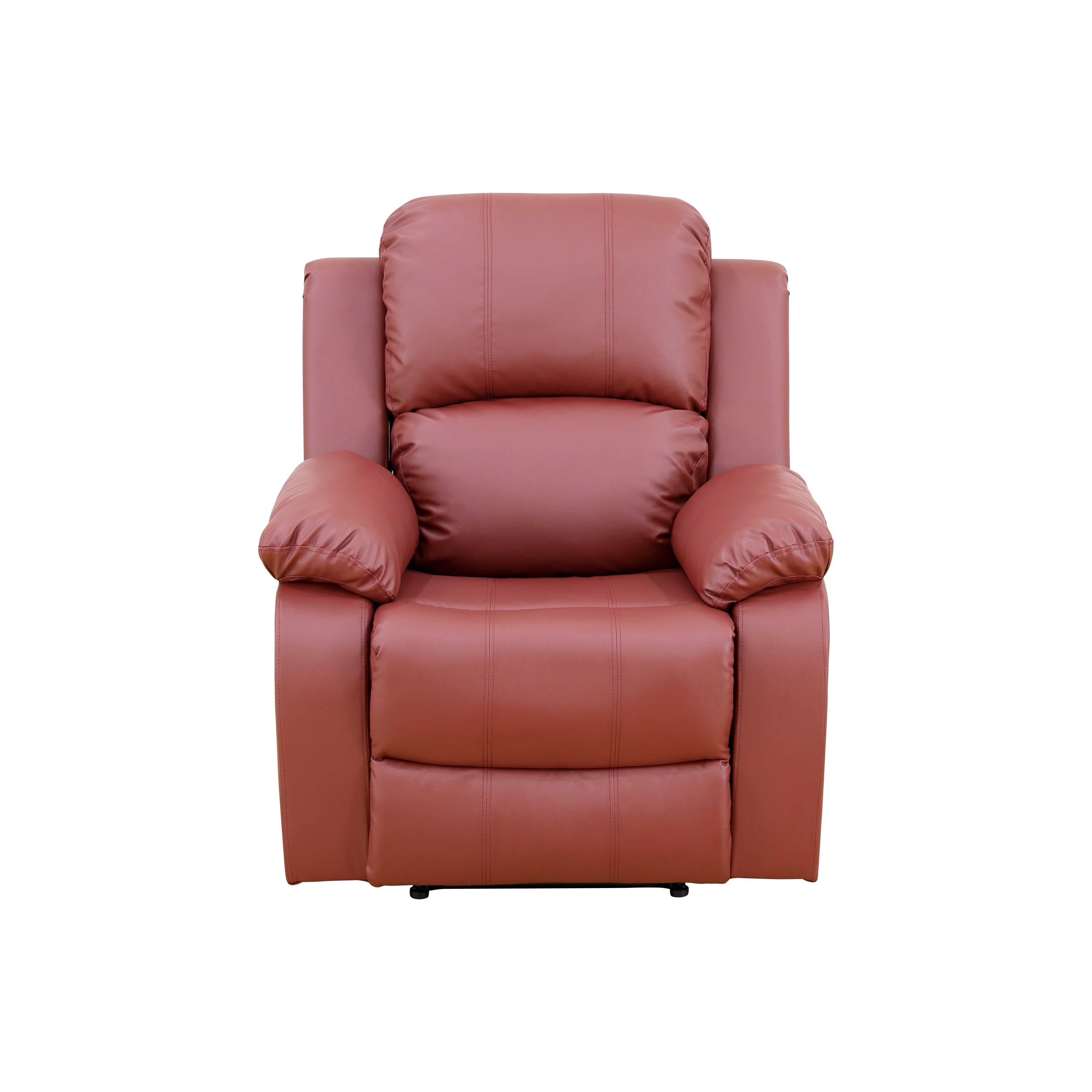 Ainehome Red Semi PU Synthetic Leather Unit Sofa Living Room Sofa