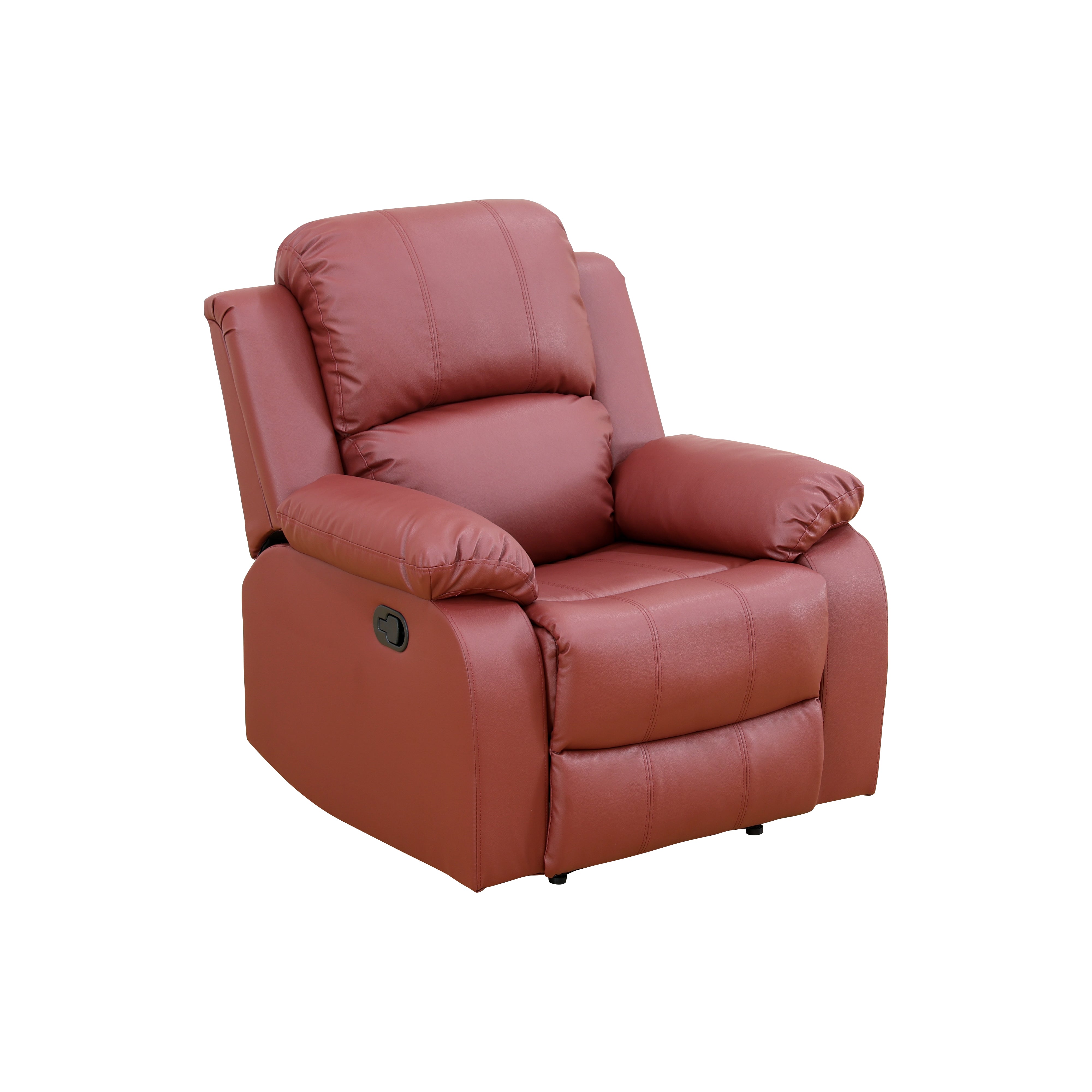 Ainehome Red Semi PU Synthetic Leather Unit Sofa Living Room Sofa