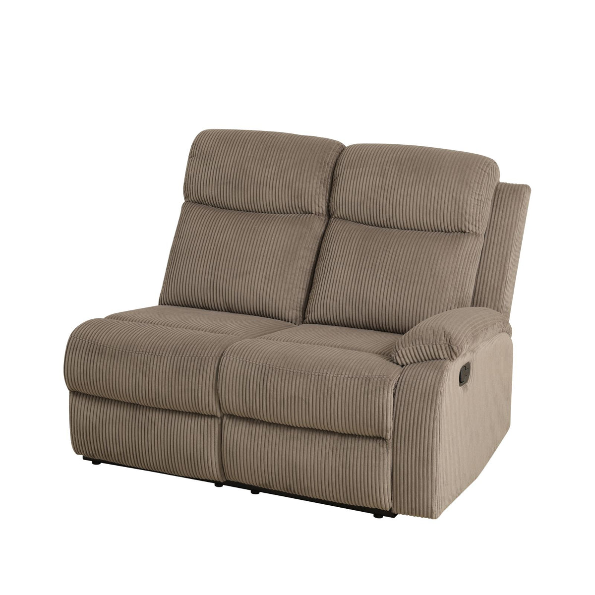 Brown Stripe Fabric 3-Piece Reclining Sofa Set - product image 6