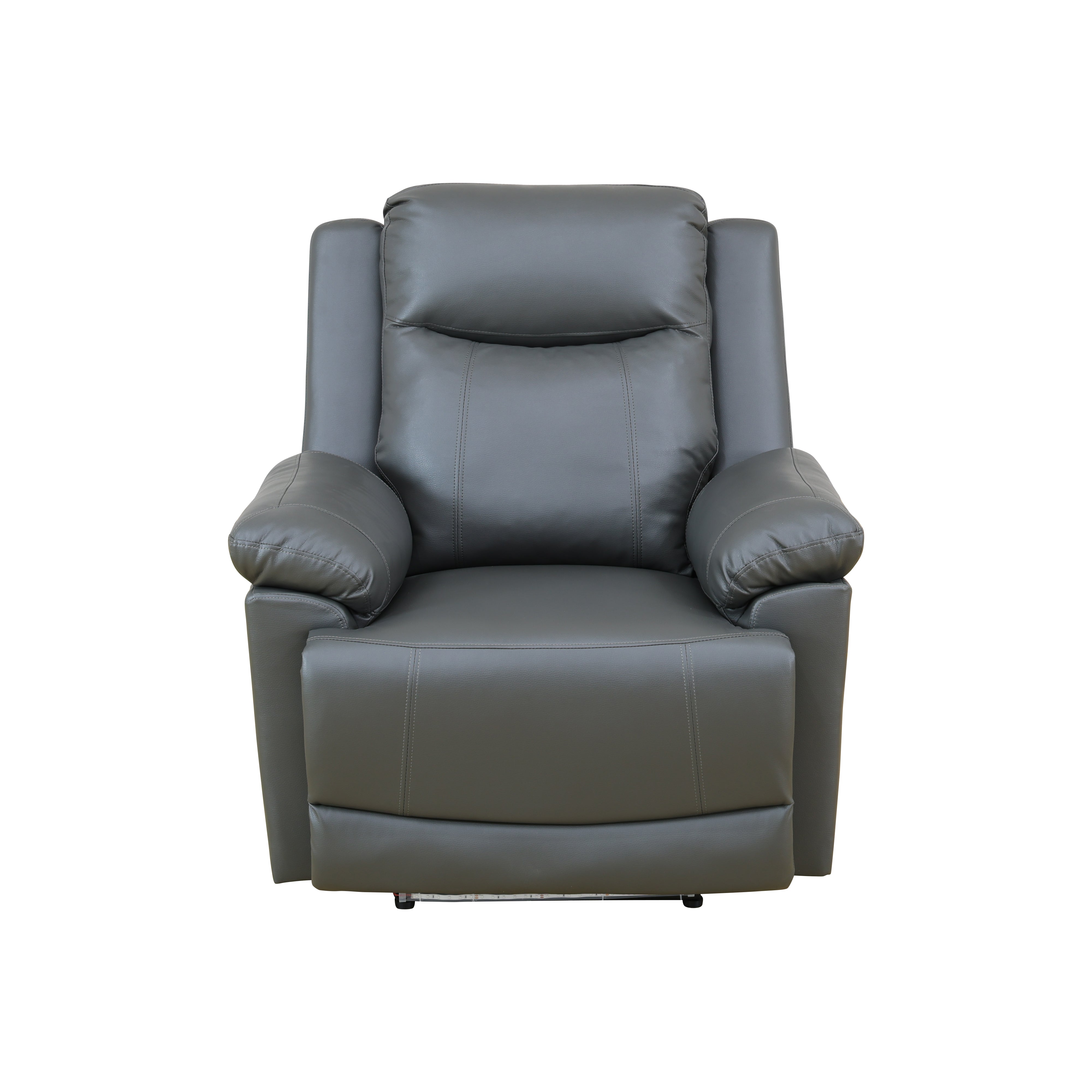 Ainehome Dark Grey Breathing Leather Chair Living Room Sofa