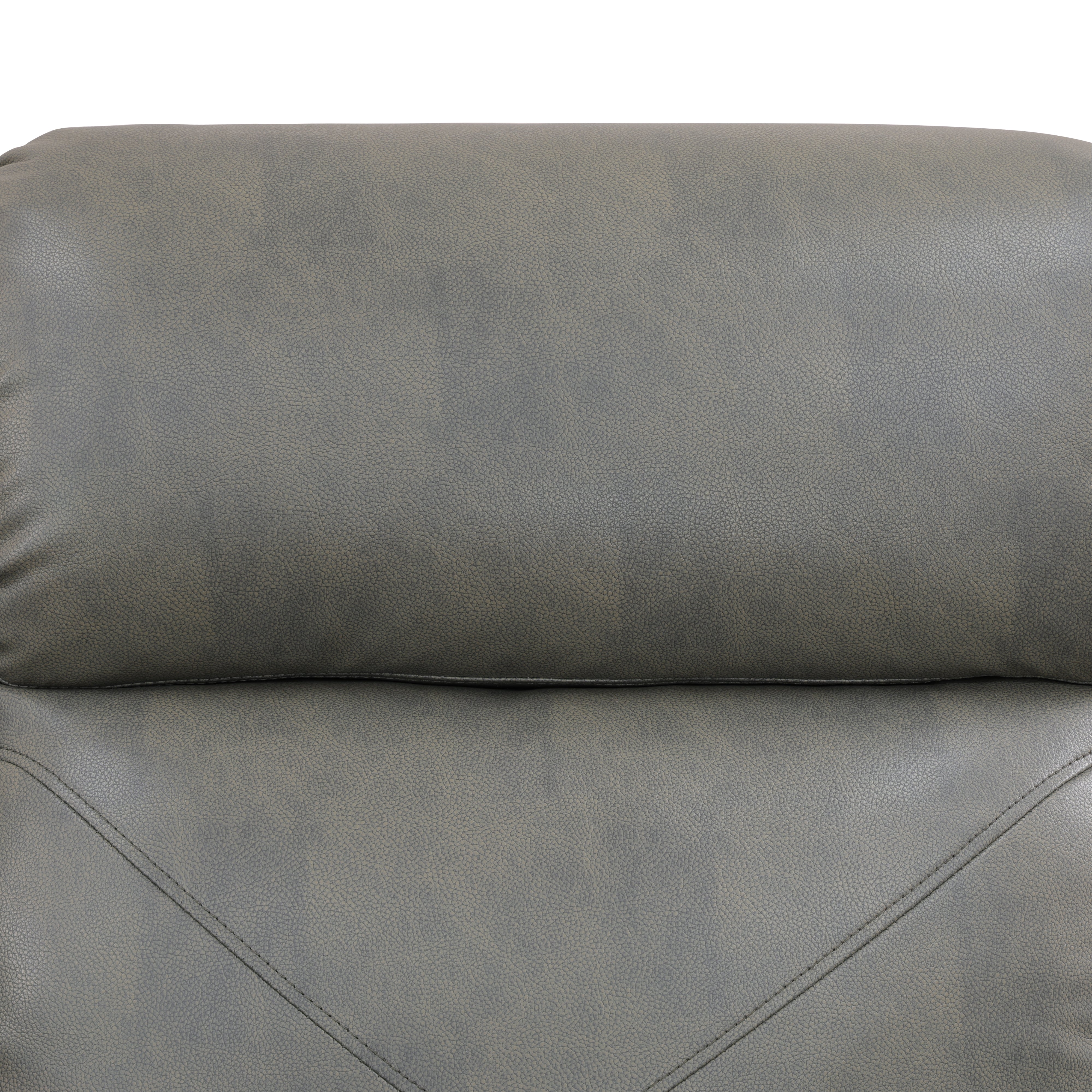 Ainehome Grey Breathing Leather Chair Living Room Sofa