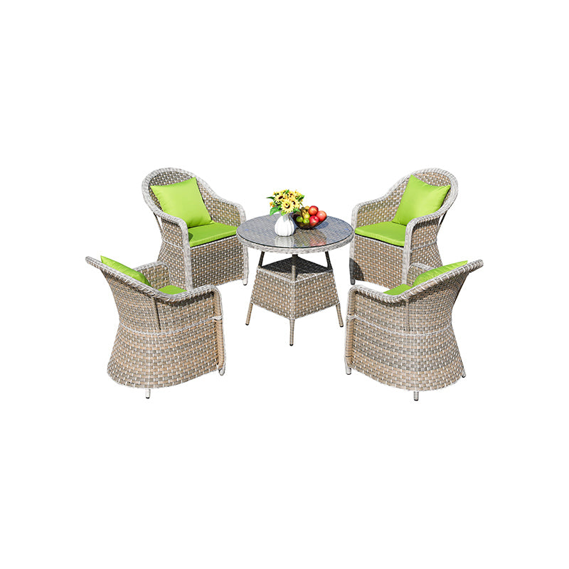 Gray Polyethylene and Iron 7-Piece Outdoor Sofa Set - product image
