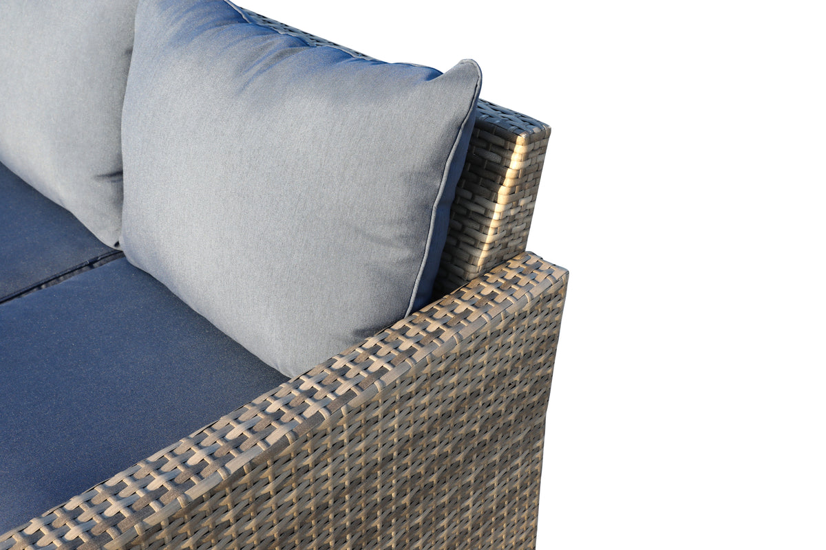 Gray Polyethylene and Iron 3-Piece Outdoor Seating Set - product image