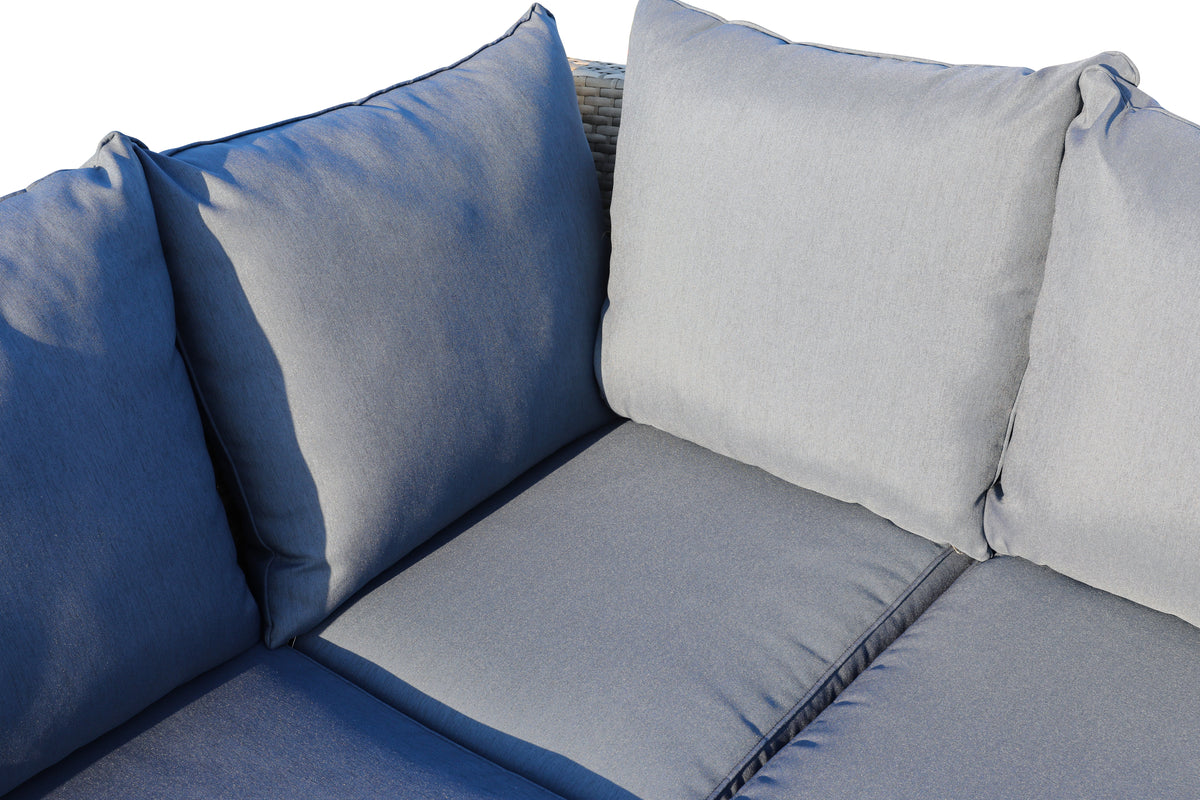 Gray Polyethylene and Iron 3-Piece Outdoor Seating Set - product image