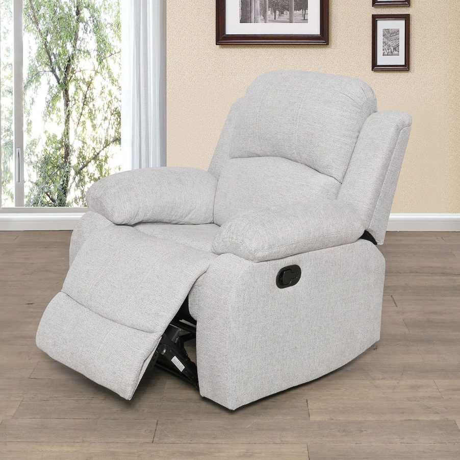 Grey White Linen 3-Piece Couch Living Room Sofa Set(pick up)