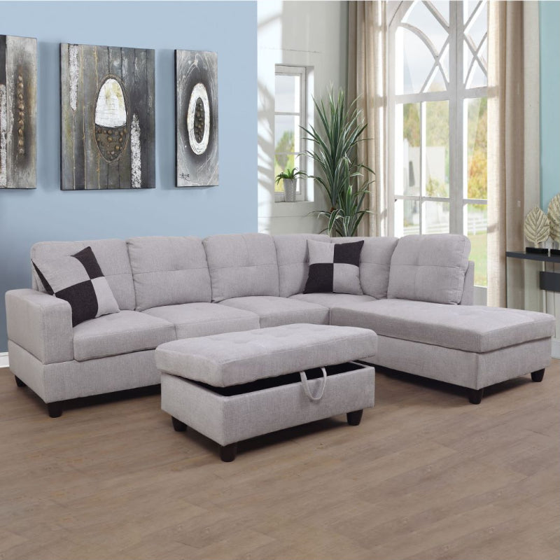 Aainehome L-shape Sofa Set