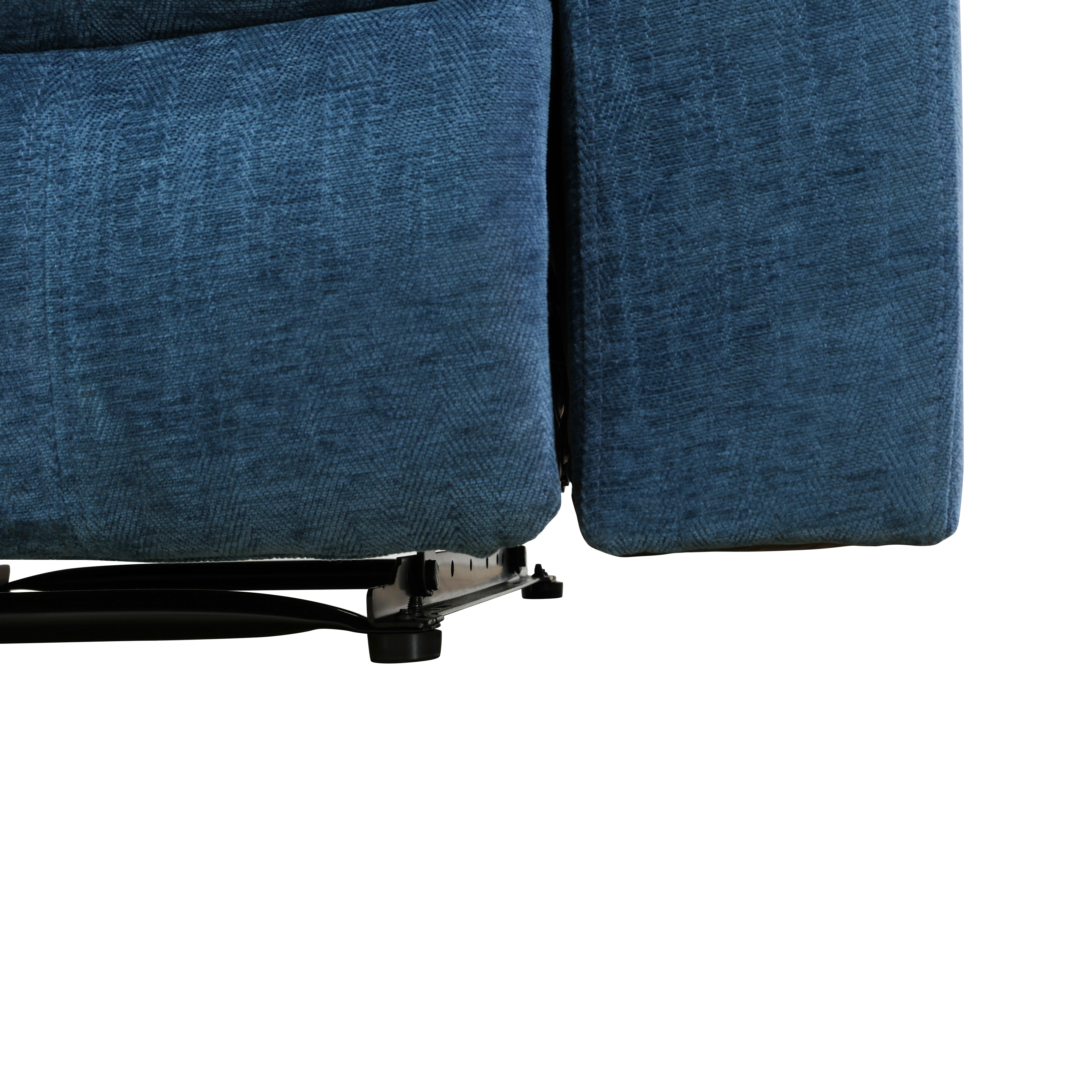 Ainehome Light Blue Flannel Unit Sofa Living Room Sofa