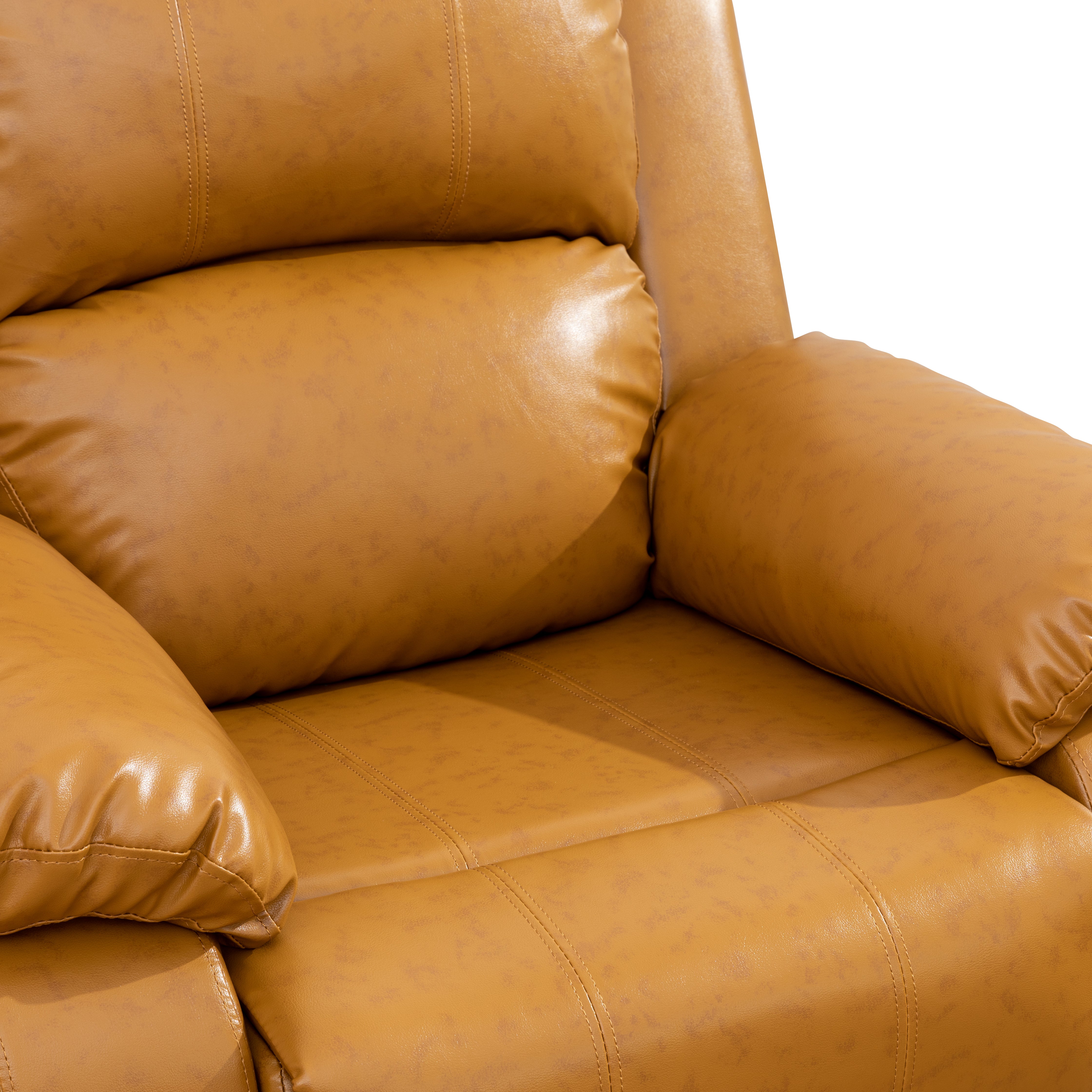 Ainehome Ginger Recycled Leather Unit Sofa Living Room Sofa
